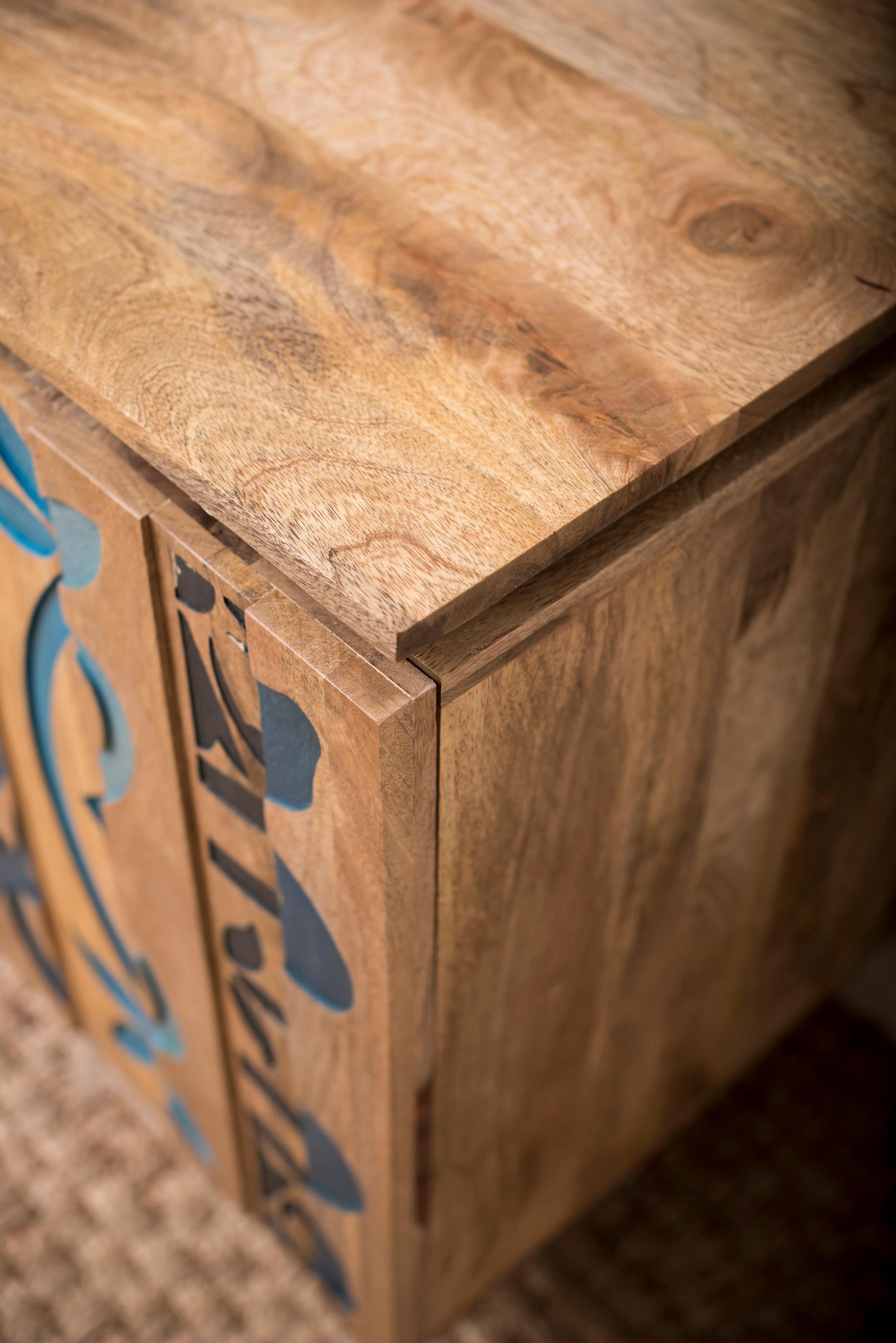 Home affaire Sideboard »Layer«, Kommode mit 4 dekorativen Türen, Breite 177 cm