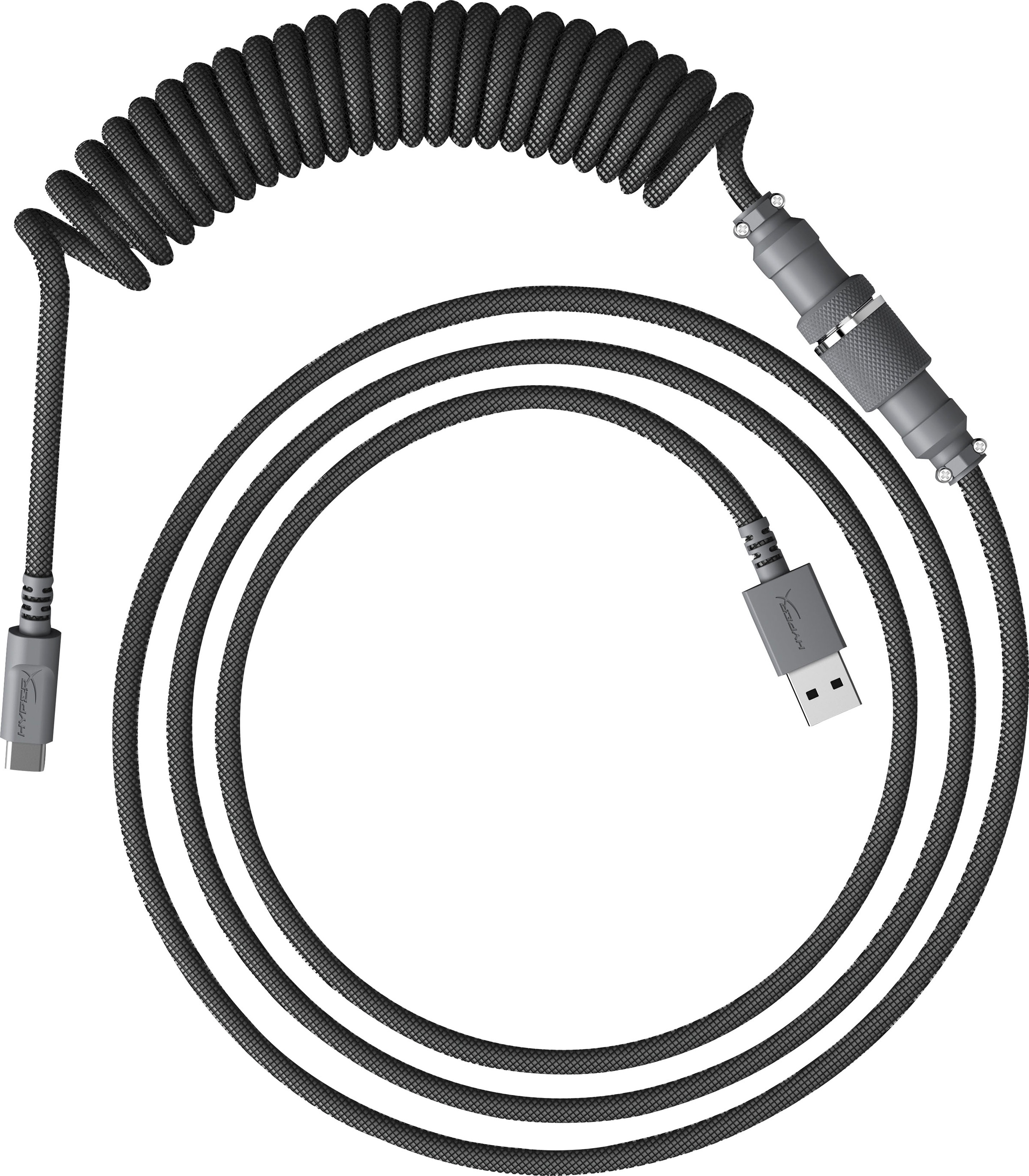 HyperX Spiral-Verbindungskabel »USBC Coiled Cable«, USB Typ A-USB-C, 120 cm