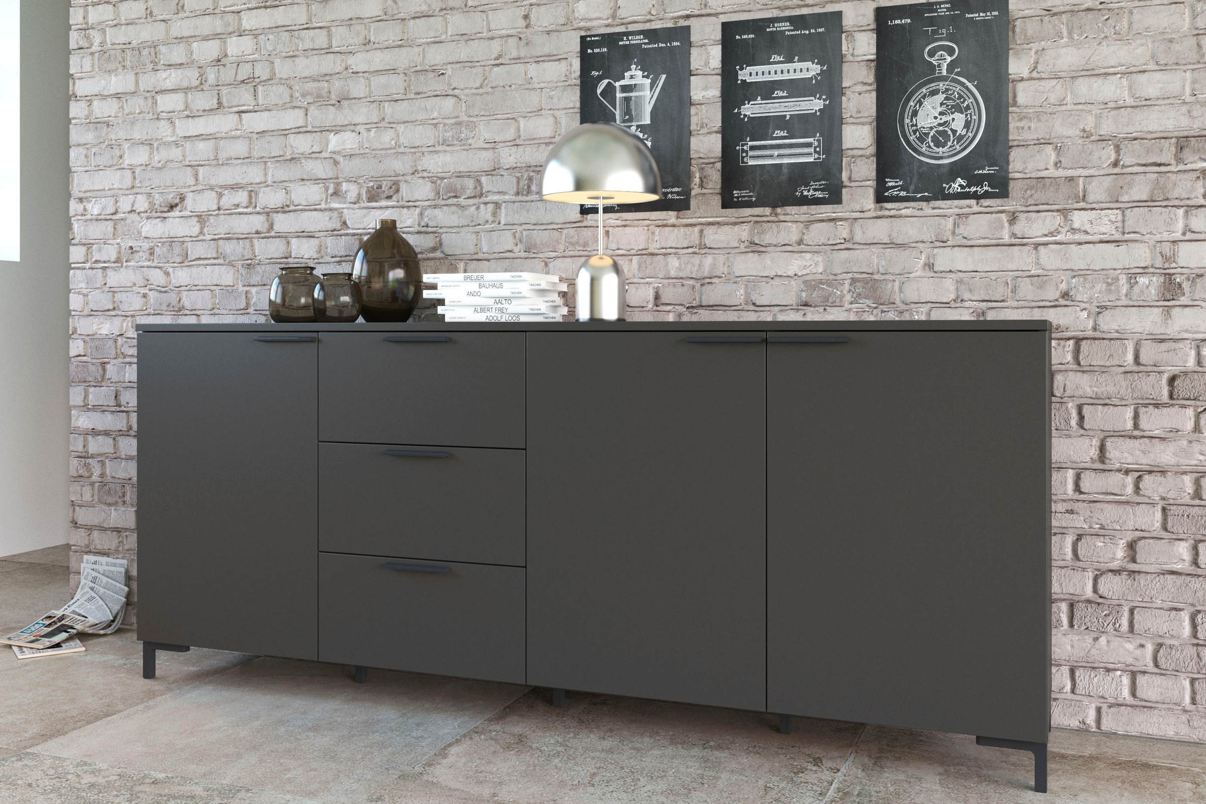 Home affaire Kommode "Alternative" Breite 201 cm günstig online kaufen