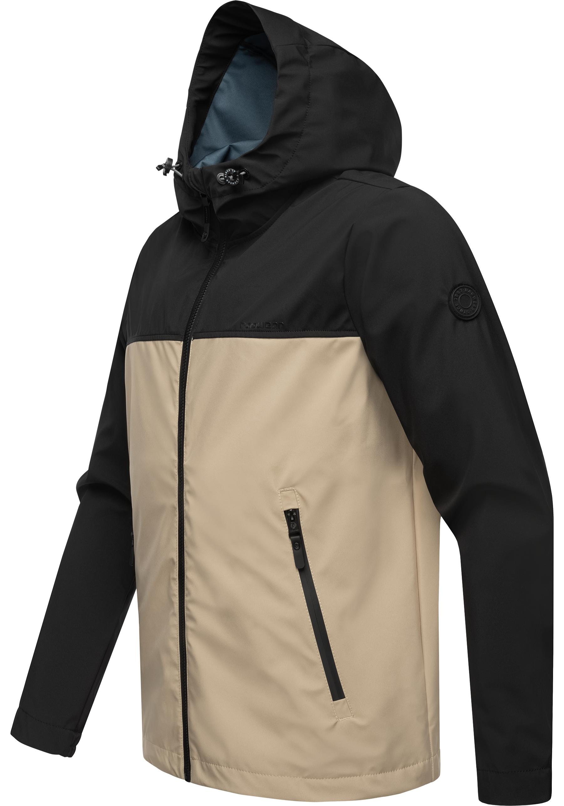 Ragwear Softshelljacke "Shellwie Block" mit Kapuze wasserdichte Herren Über günstig online kaufen