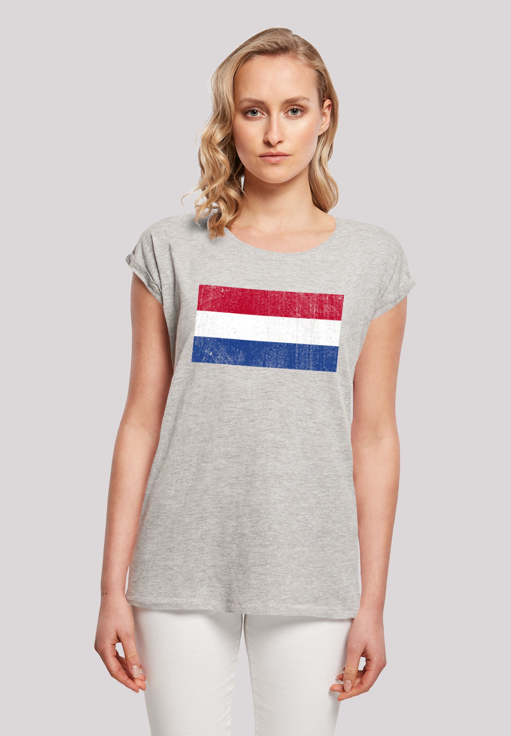 F4NT4STIC T-Shirt »Netherlands NIederlande distressed«, Holland Angabe Flagge BAUR | für bestellen Keine