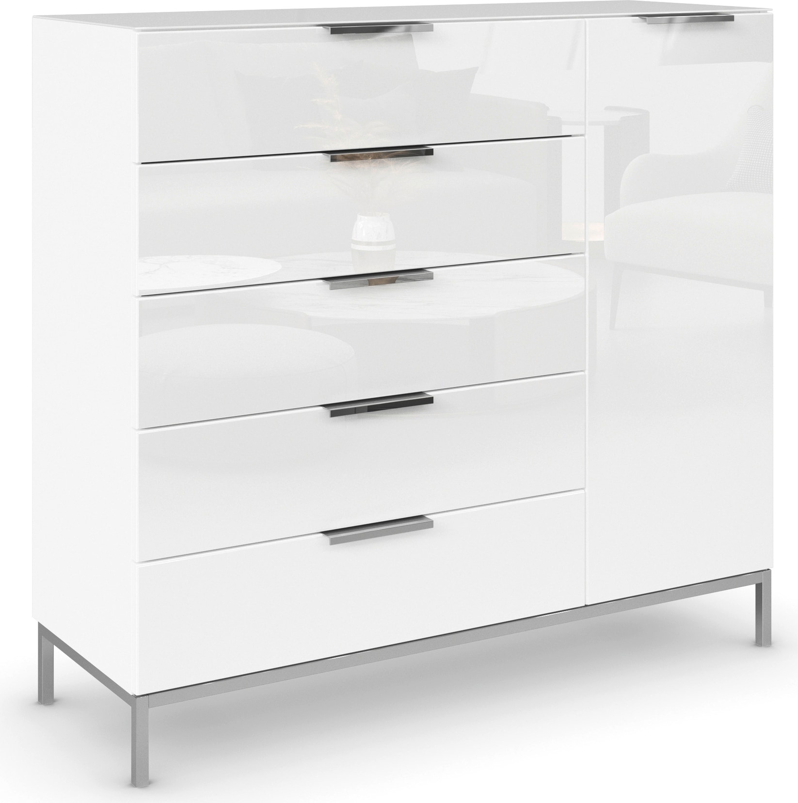 rauch Kombikommode "Kommode Türkommode Sideboard Kombikommode FLIPP mit Gla günstig online kaufen