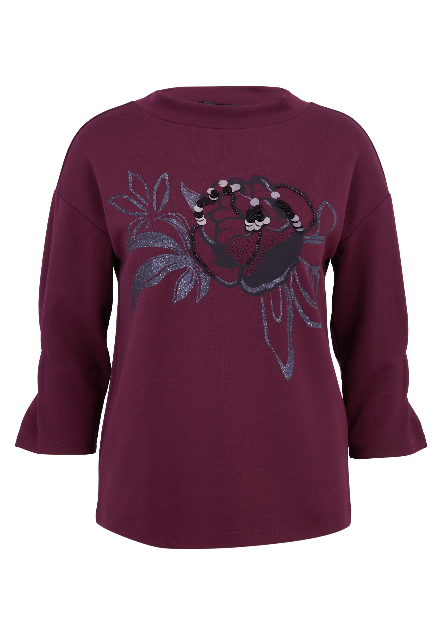 Betty Barclay Sweatshirt »Betty Barclay Sweatshirt mit Trompetenärmeln«, Applikation