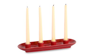 RIFFELMACHER & WEINBERGER Kerzenhalter »Lund, Weihnachtsdeko rot«, Adventsleuchter,... kaufen