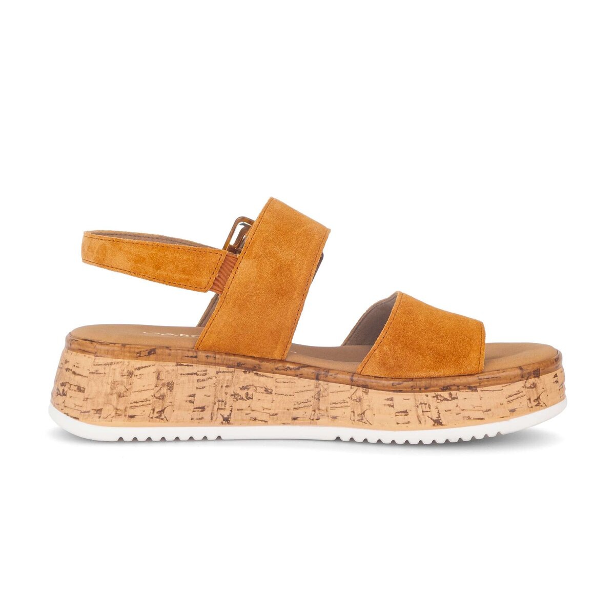 Plateausandaletten GABOR "Plateau Sandale", Damen, Gr. 38,5, orange, Schuhe 2
