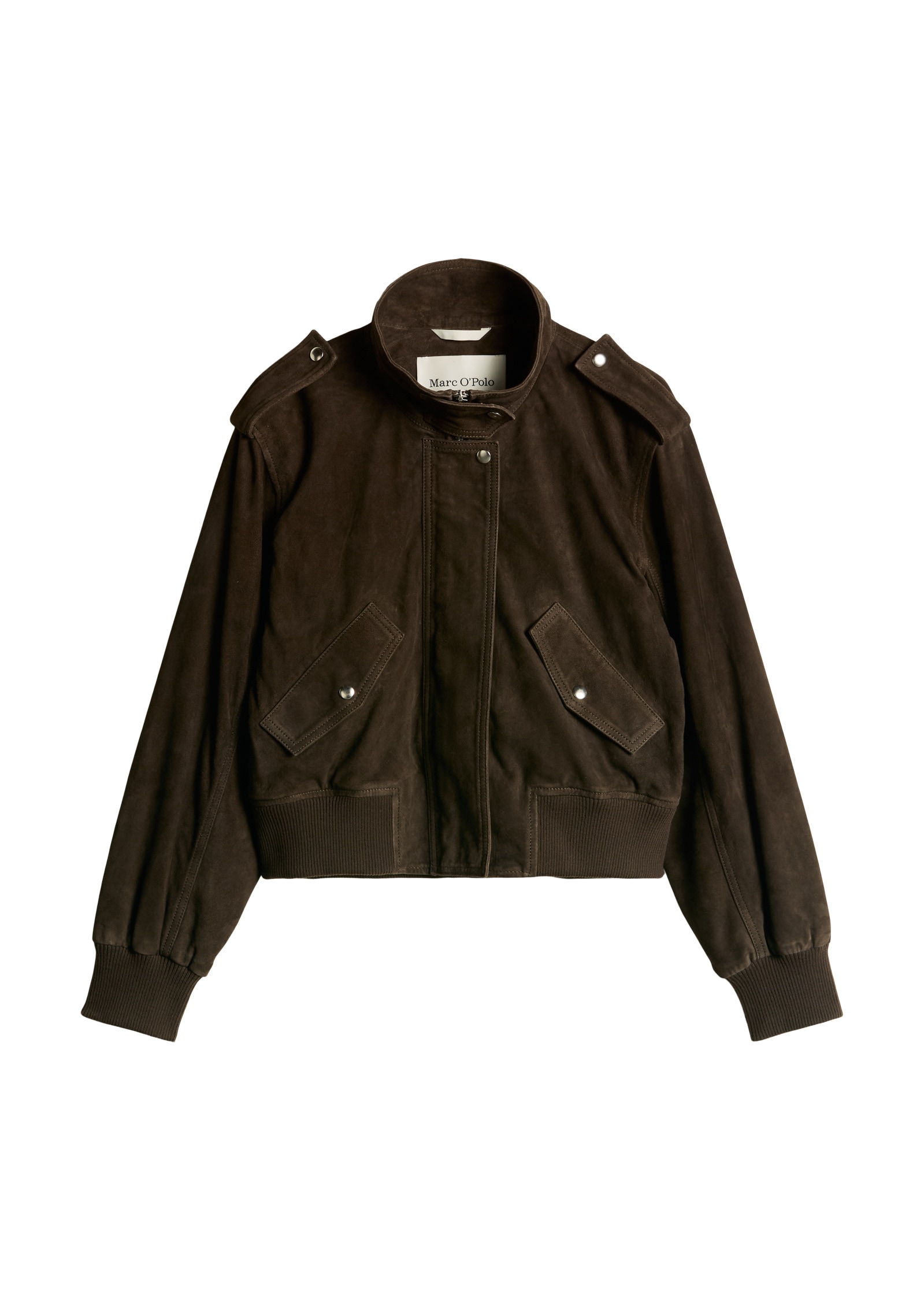 Marc O'Polo Lederjacke »aus Ziegenveloursleder« ohne Kapuze