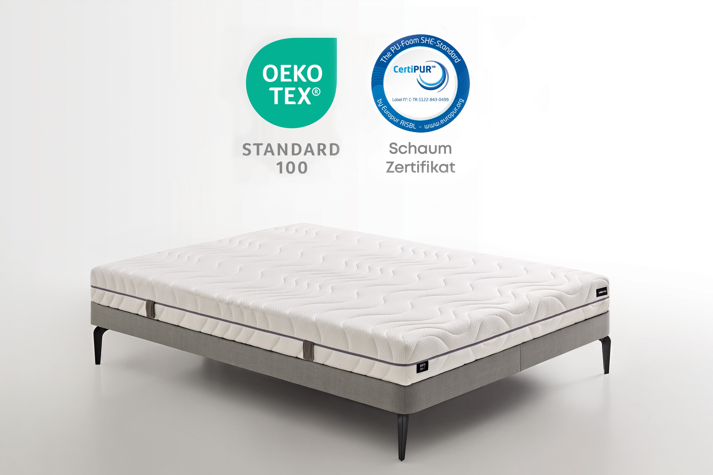 Yatas Bedding Taschenfederkernmatratze "Royal Duo 7 Slim, Matratze 90x200, günstig online kaufen