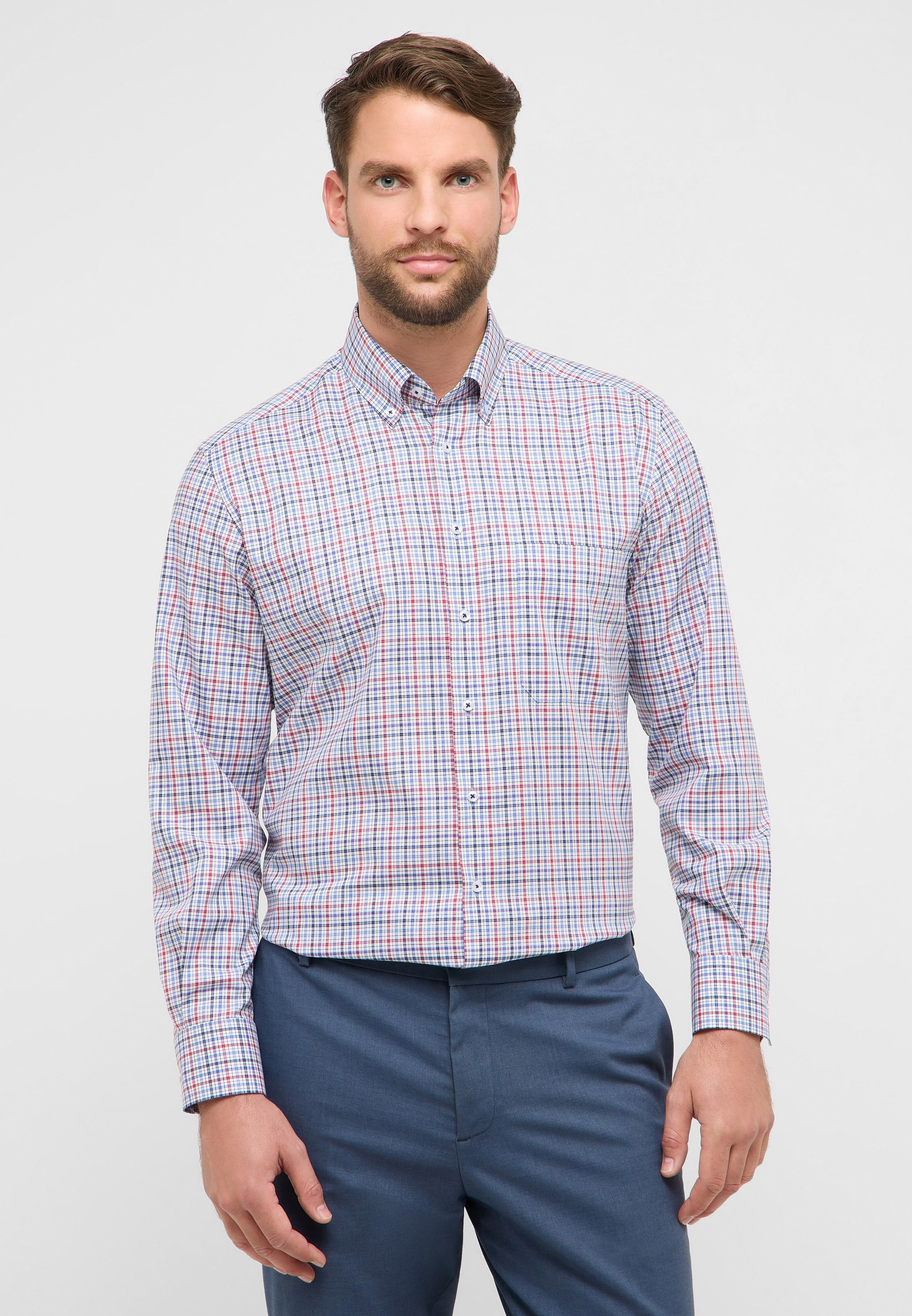 Eterna Langarmhemd "COMFORT FIT" NON IRON (bügelfrei) günstig online kaufen