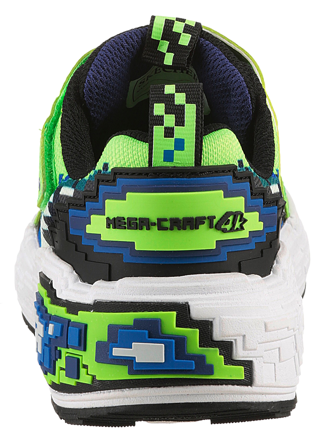 Skechers Sneaker »MEGA-CRAFT 4K«, Klettschuh im coolen Pixel-Look, Größenschablone zum Download