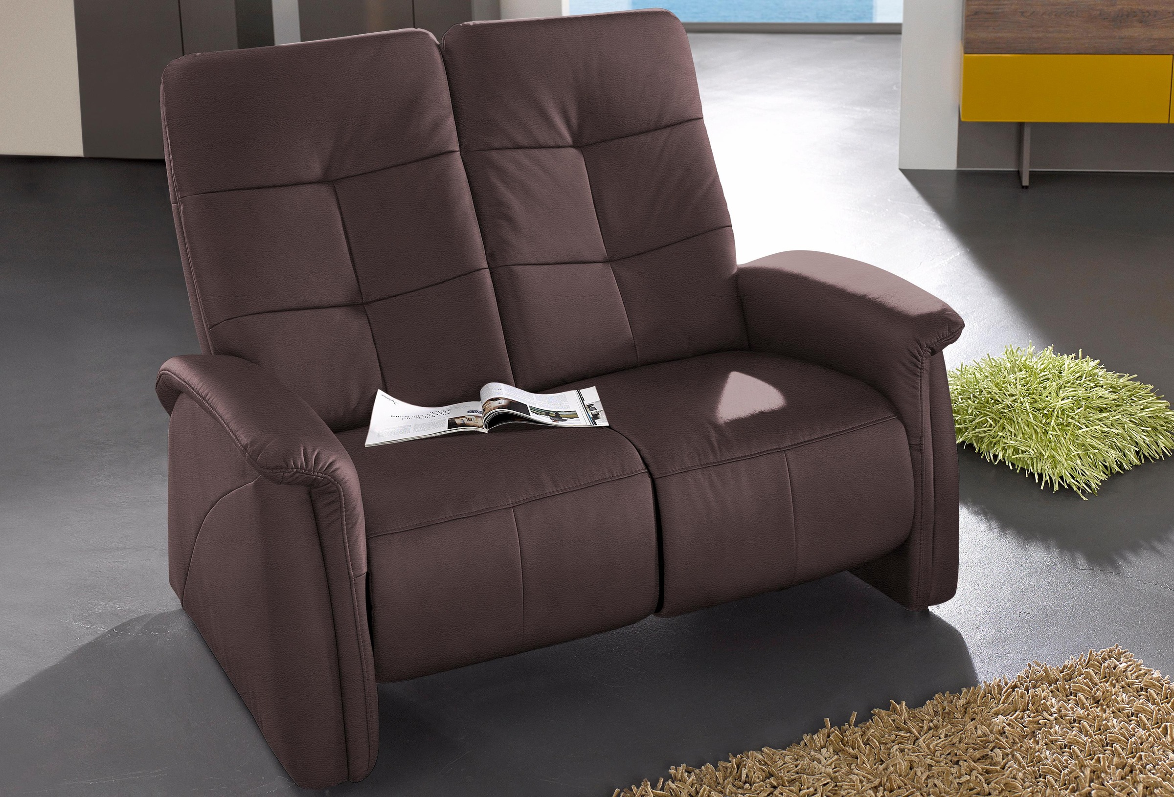 exxpo - sofa fashion 2-Sitzer "Tivoli, Kinosofa, bequem und komfortabel durch die Relaxfunktion", (2-sitzig), schmale Ar