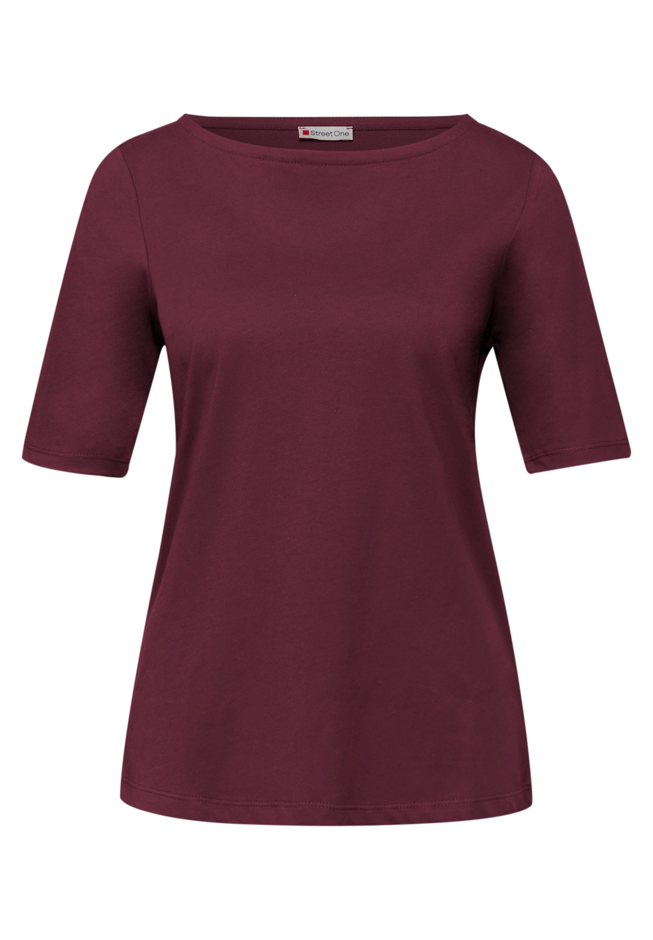 STREET ONE T-Shirt mit U-Boot-Ausschnitt