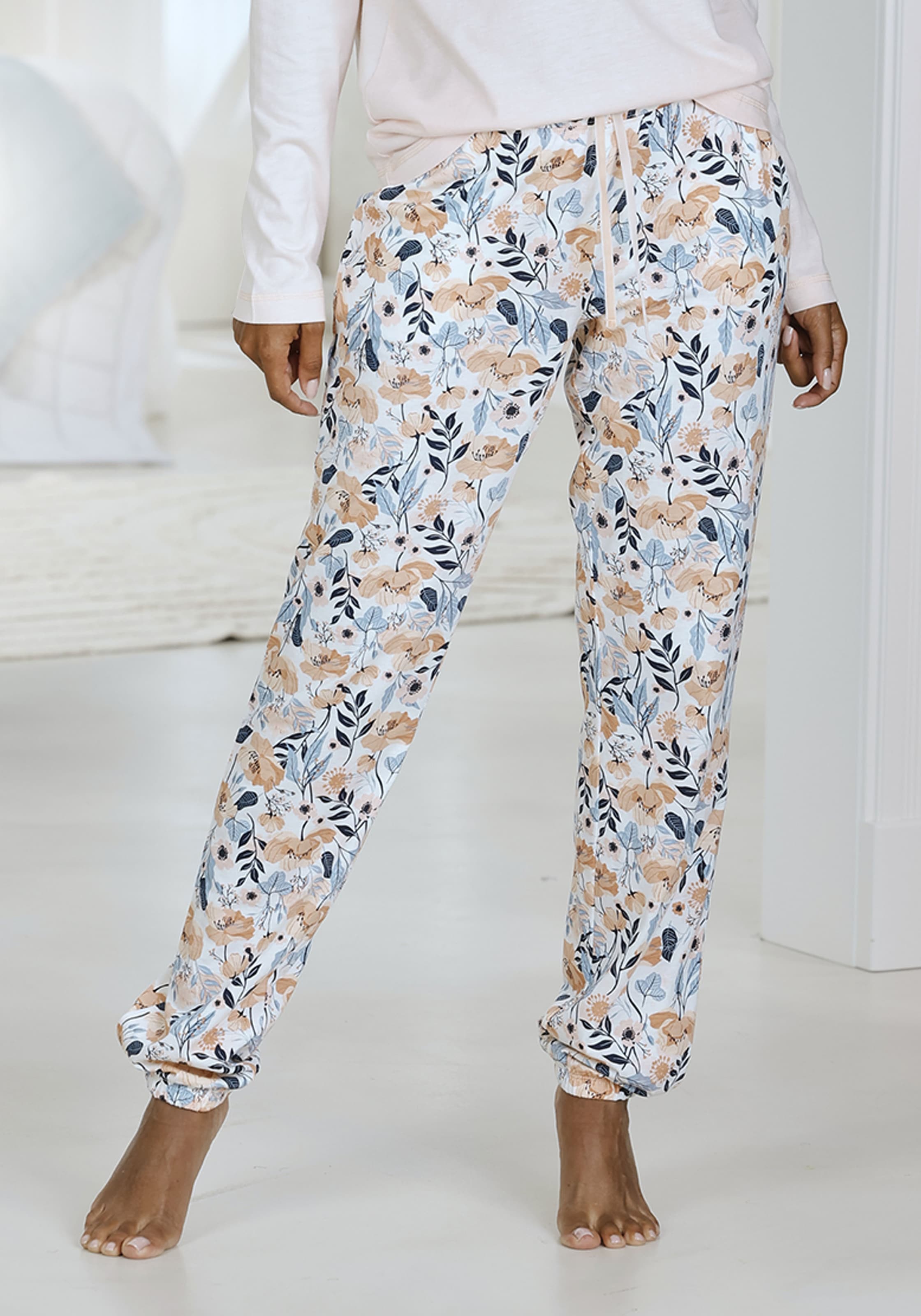 Vivance Dreams by Lascana Pyjamahose mit Allover-Muster