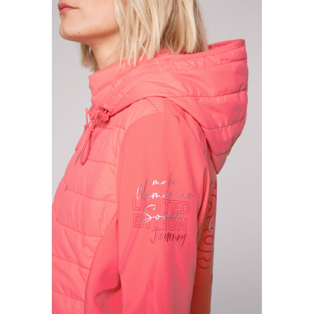 SOCCX Softshelljacke, mit Kapuze