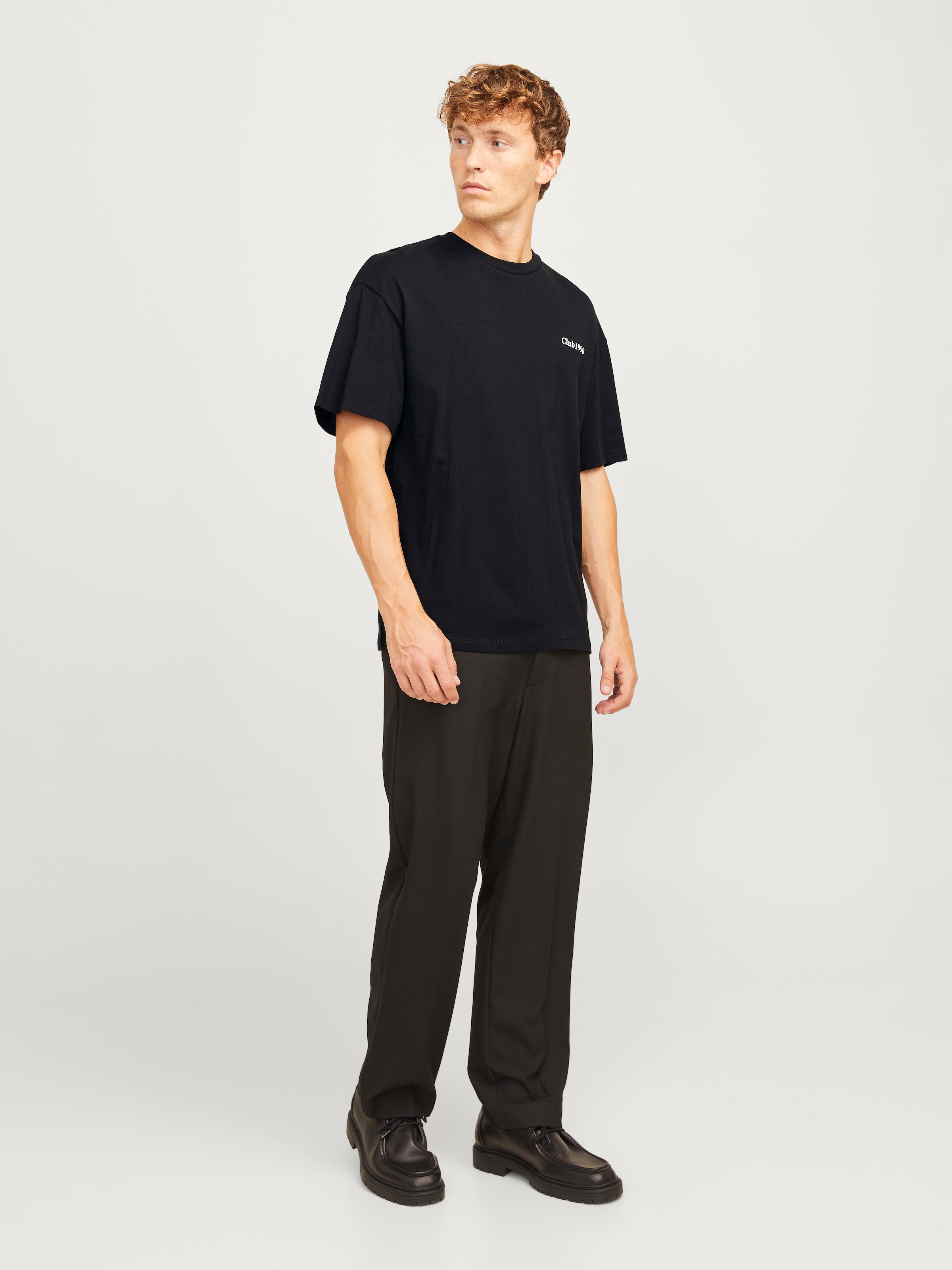 Jack & Jones Rundhalsshirt »JJEBRADLEY GRAPHIC TEE SS O-NECK NOOS«, mit Front und Back Print