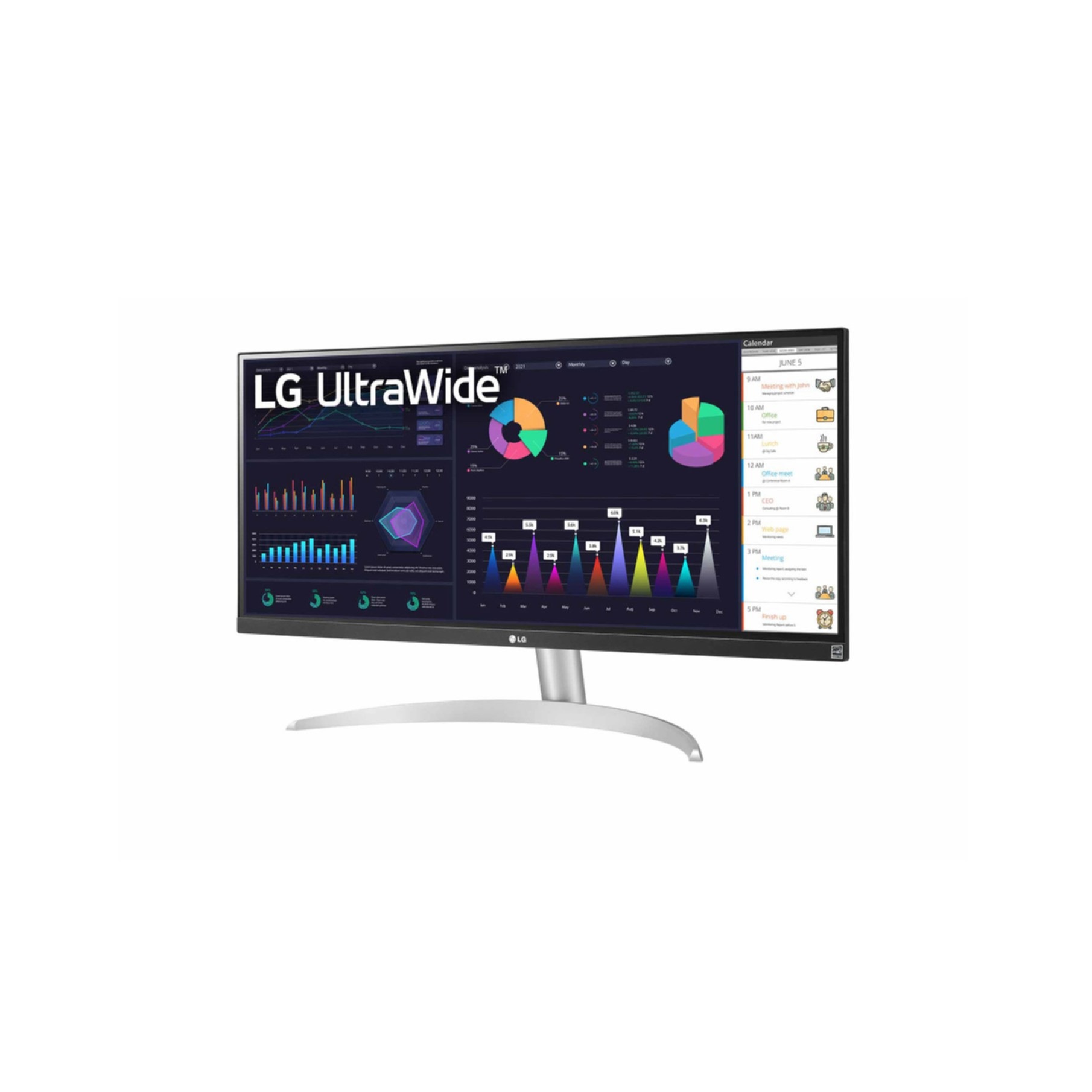 LG Curved-Gaming-LED-Monitor »29WQ600«, 73 cm/29 Zoll, 2560 x 1080 px, Full HD, 5 ms Reaktionszeit, 250 Hz