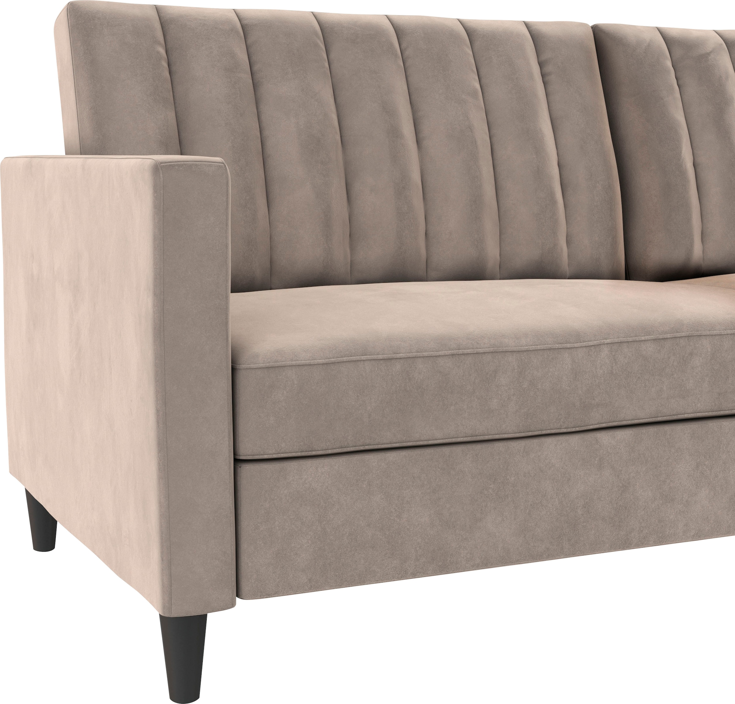 Dorel Home 3-Sitzer »Celine«, Rückenlehne 2-teilig und 3-fach verstellbar, Sitzhöhe 43 cm