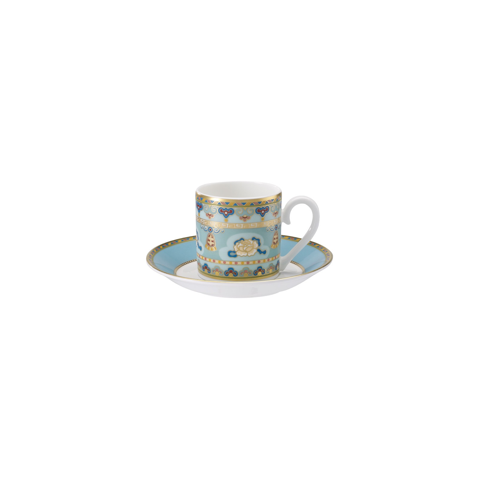Villeroy & Boch Tasse "Espressotasse mit Untertasse Samarkand Aquamarin 50 ml blau"
