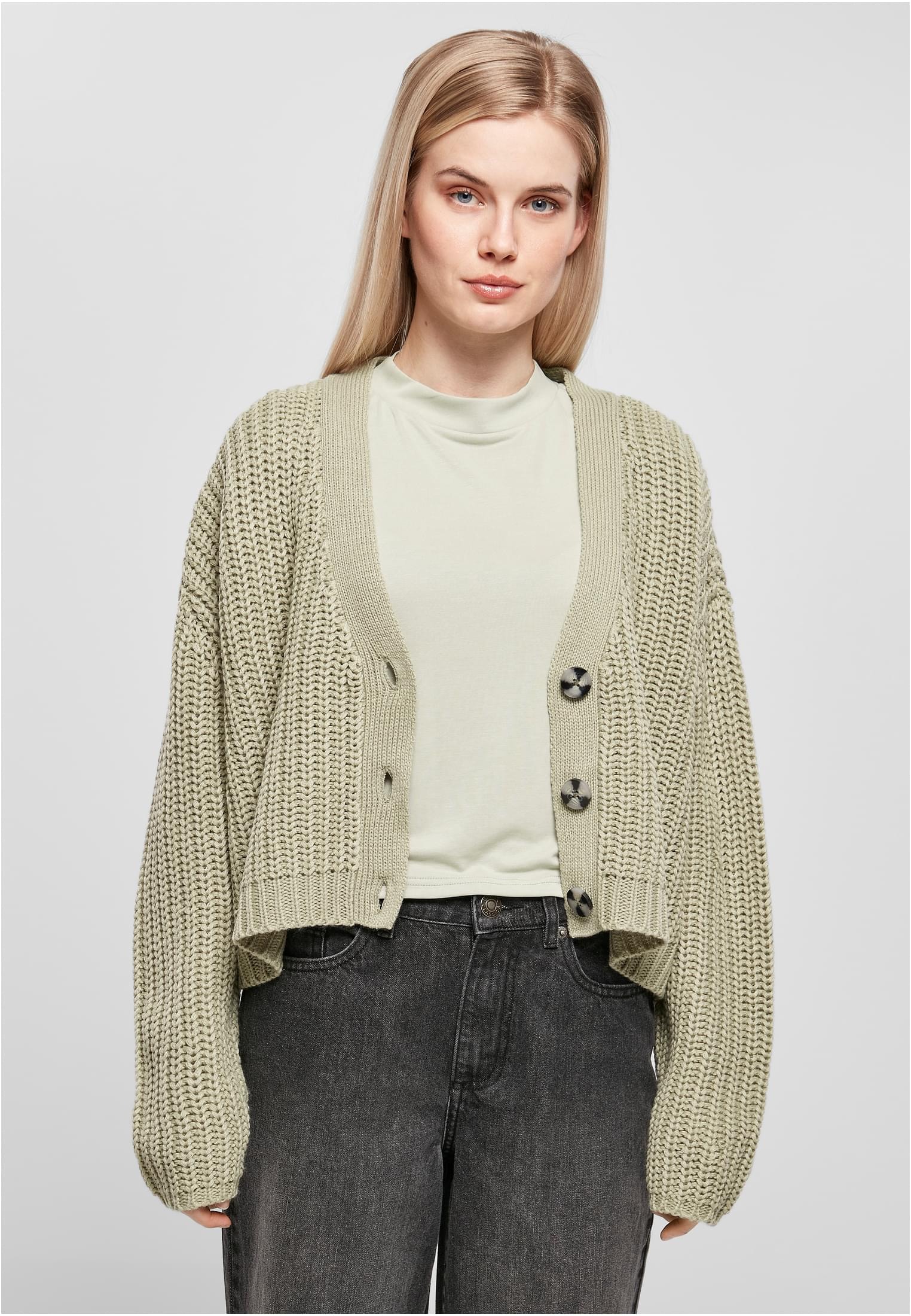 URBAN CLASSICS Cardigan »Damen Ladies Oversized Cardigan«, (1 tlg.) online  kaufen | BAUR