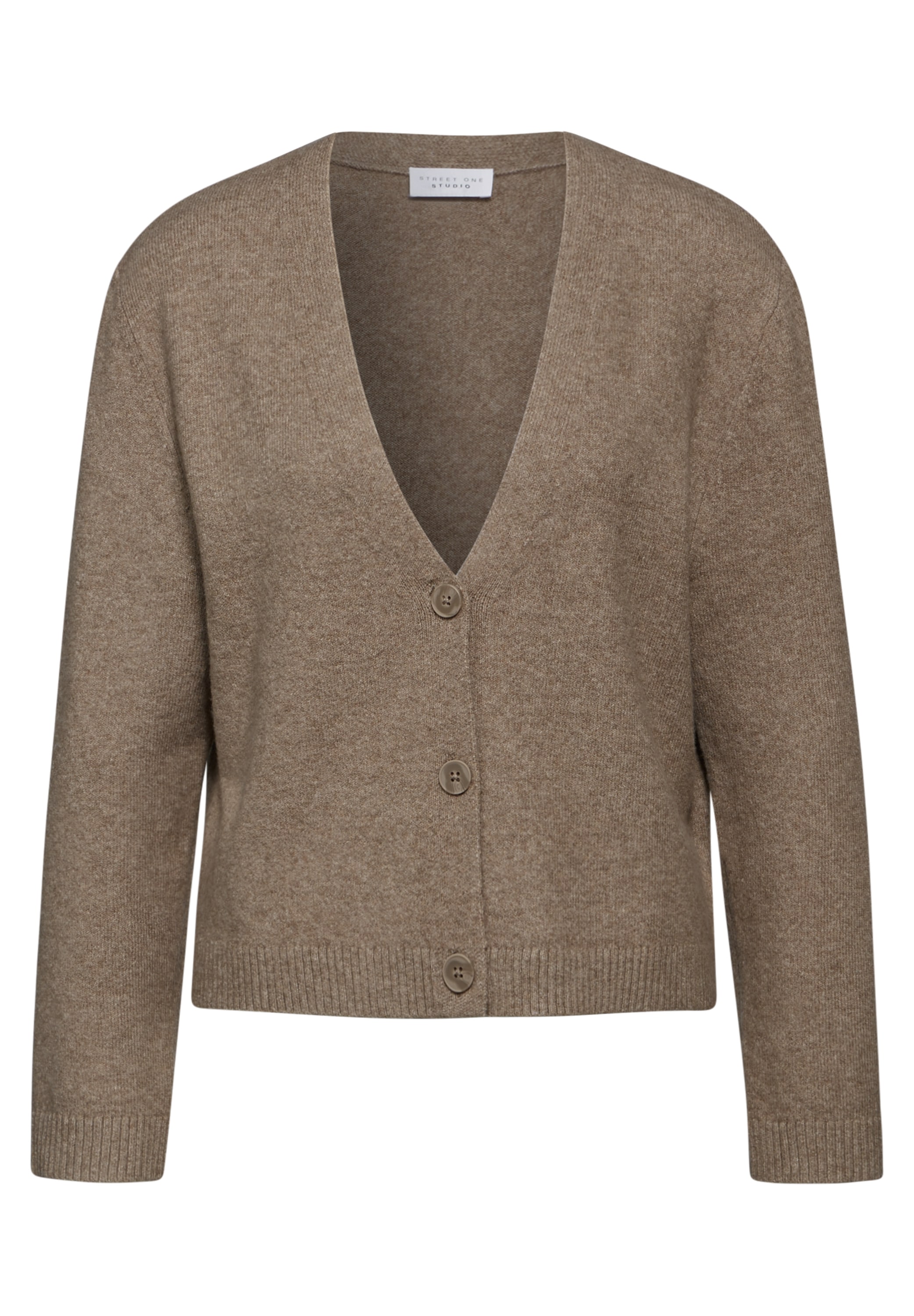STREET ONE STUDIO Strickjacke, aus softem Materialmix