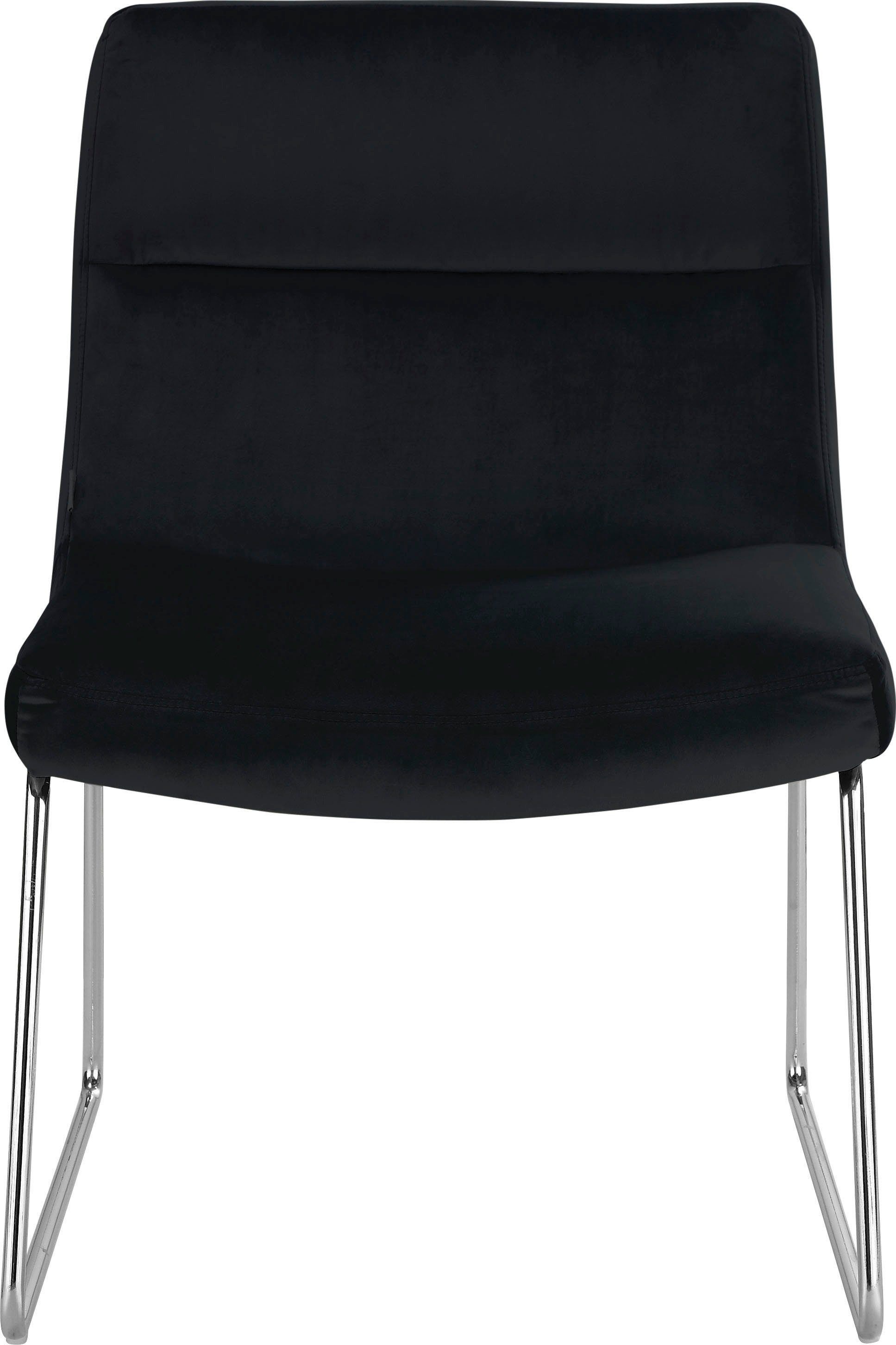 Thumbnail - Home affaire Sessel "Gil, Loungesessel Wohnzimmer," Samtvelours Bezug, in drei Farbvarianten, Sitzhöhe 47,5 cm