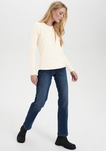 Thumbnail - Saint Tropez "A8661, MilaSZ R-Neck Cardigan" Viskose Feinstrick, Classic Fit