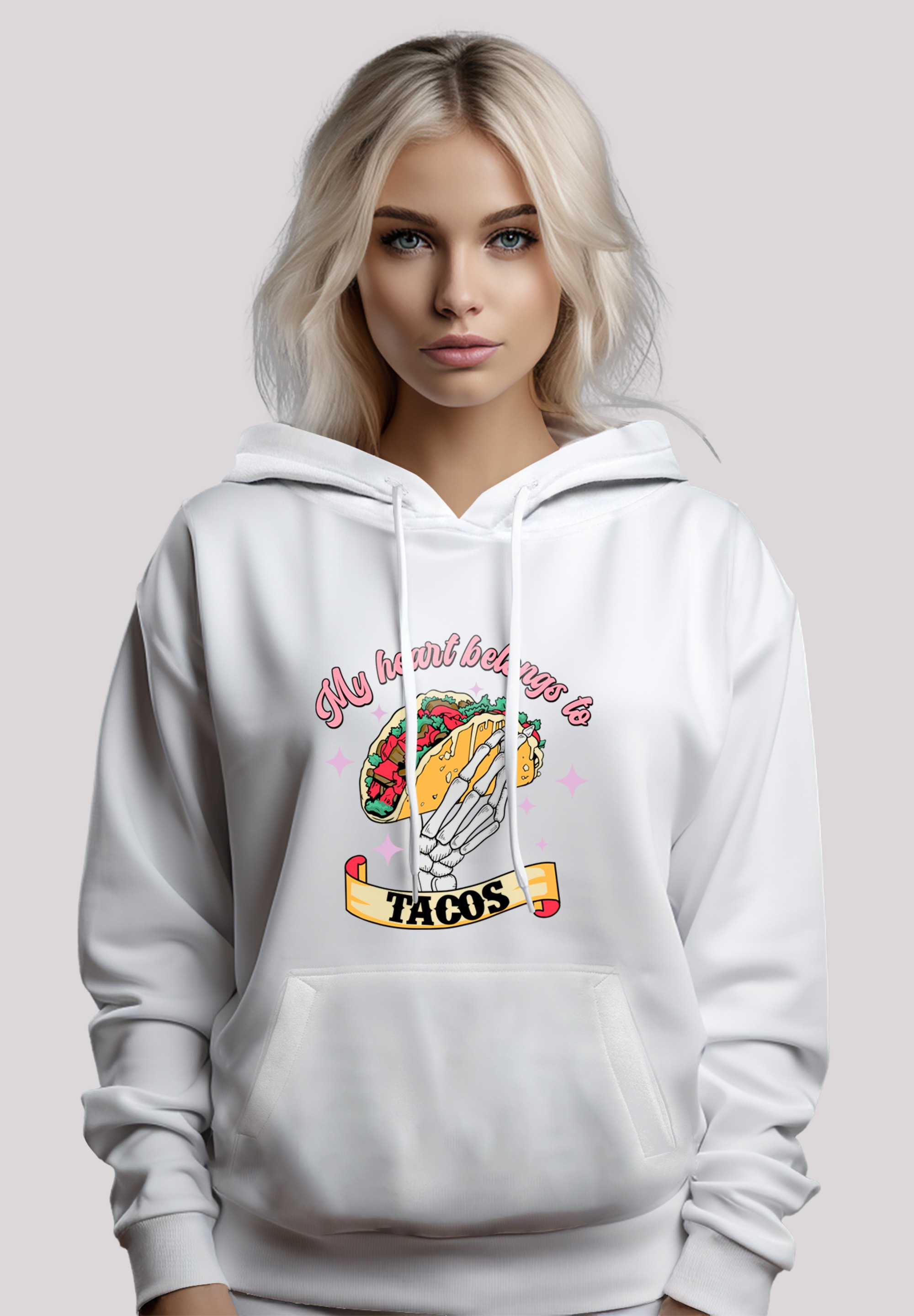 F4NT4STIC Kapuzenpullover "Anti Valentinstag My Herz belongs to tacos", Pre günstig online kaufen