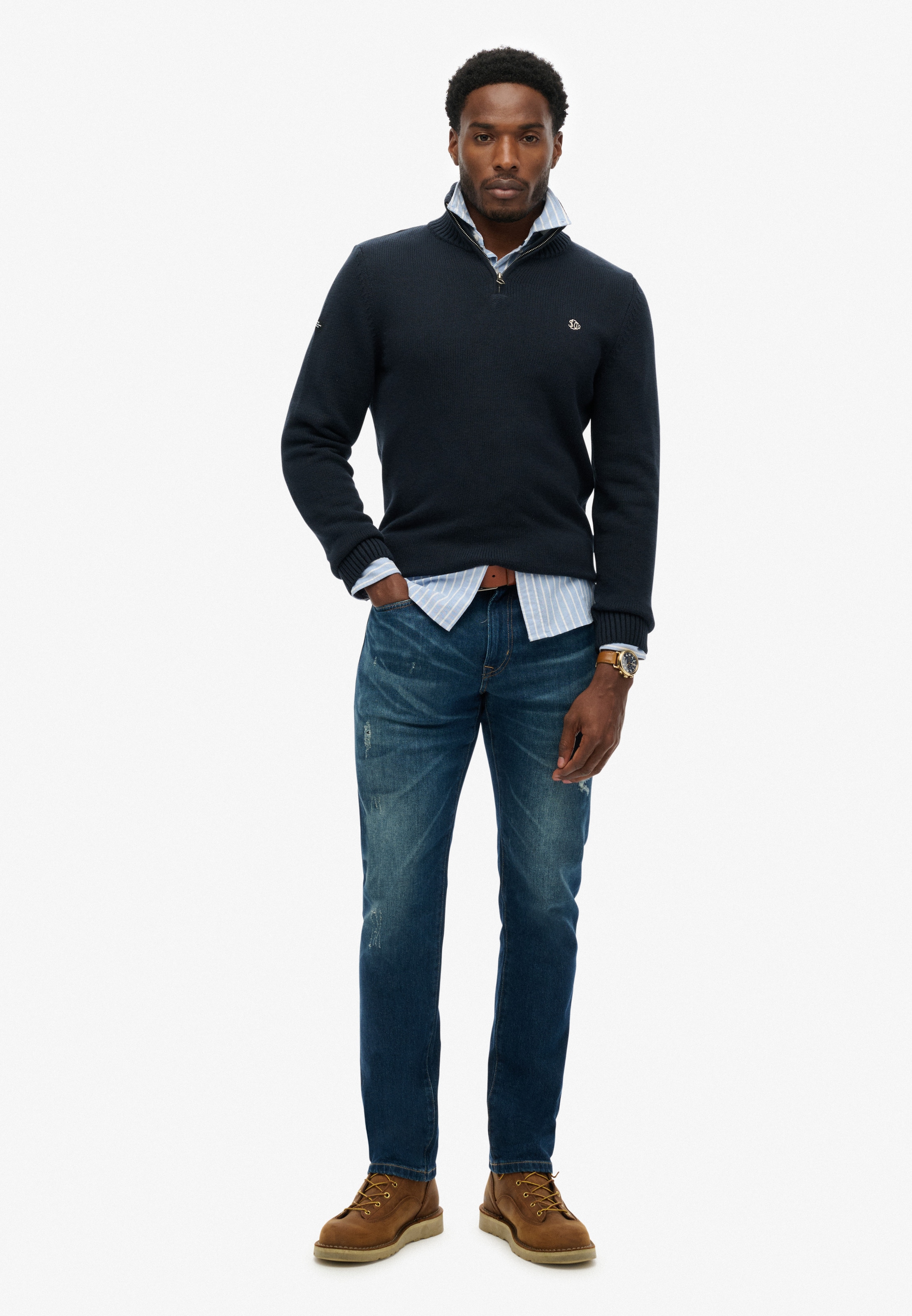 Superdry Strickpullover »COTTON KNIT HENLEY«