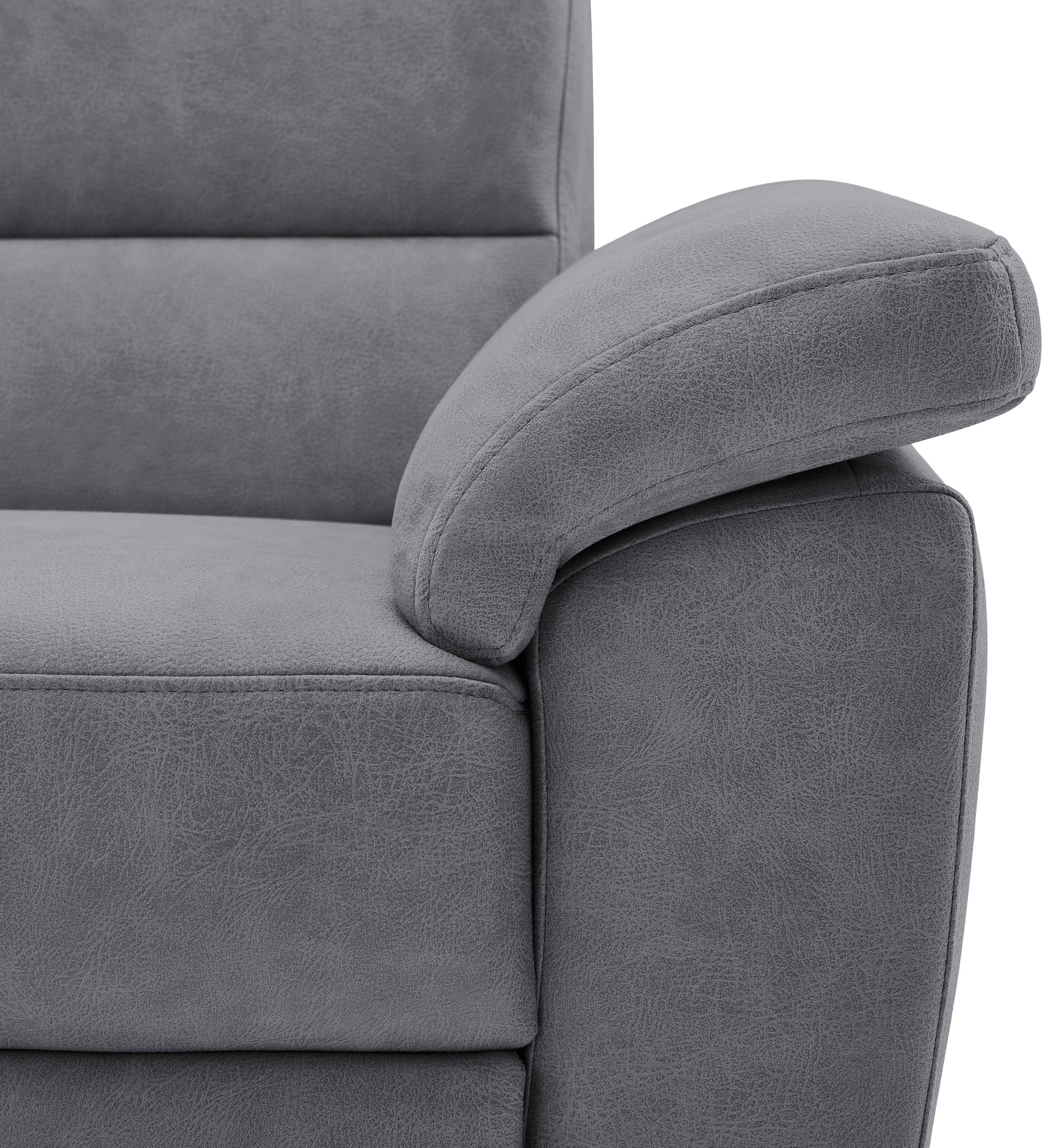 CALIZZA INTERIORS Ecksofa »Onyx L-Form«, Ottomane links oder rechts, wahlweise mit Bettfunktion, Breite 257 cm