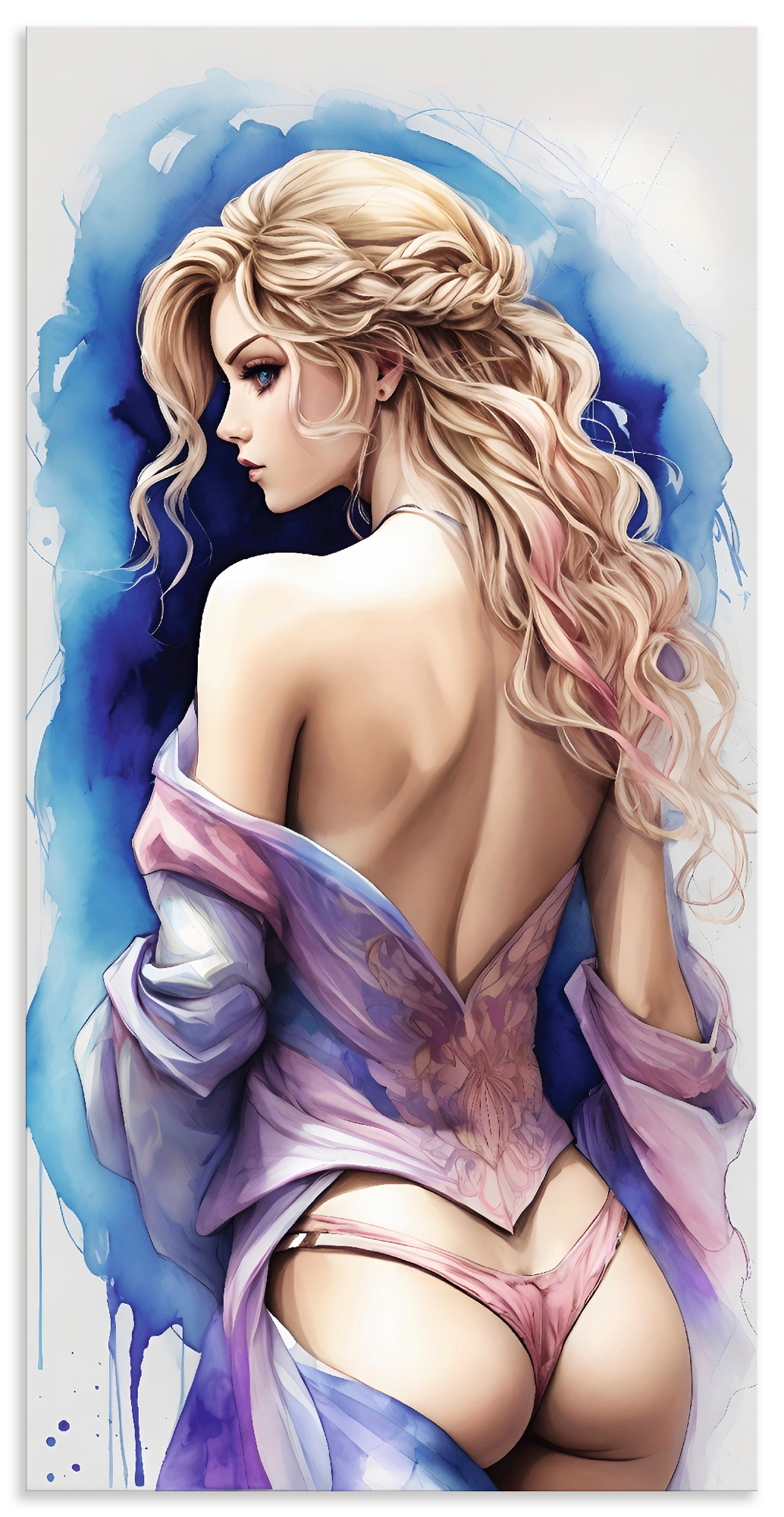 ARTland Die Schönheit einer Frau VI Wall Art Multicolor 50x100cm
