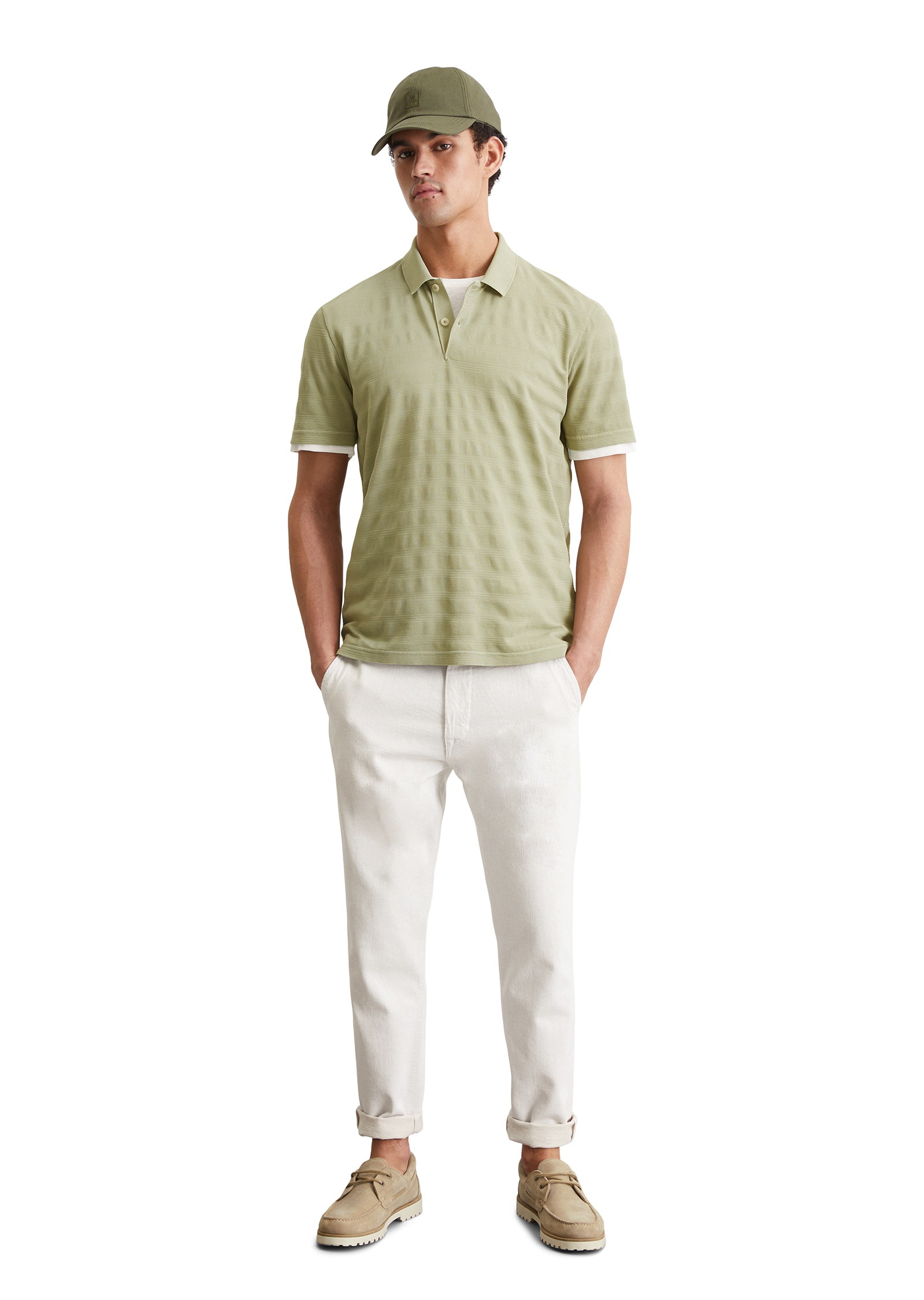 Marc O'Polo Poloshirt »mit Streifenstruktur«