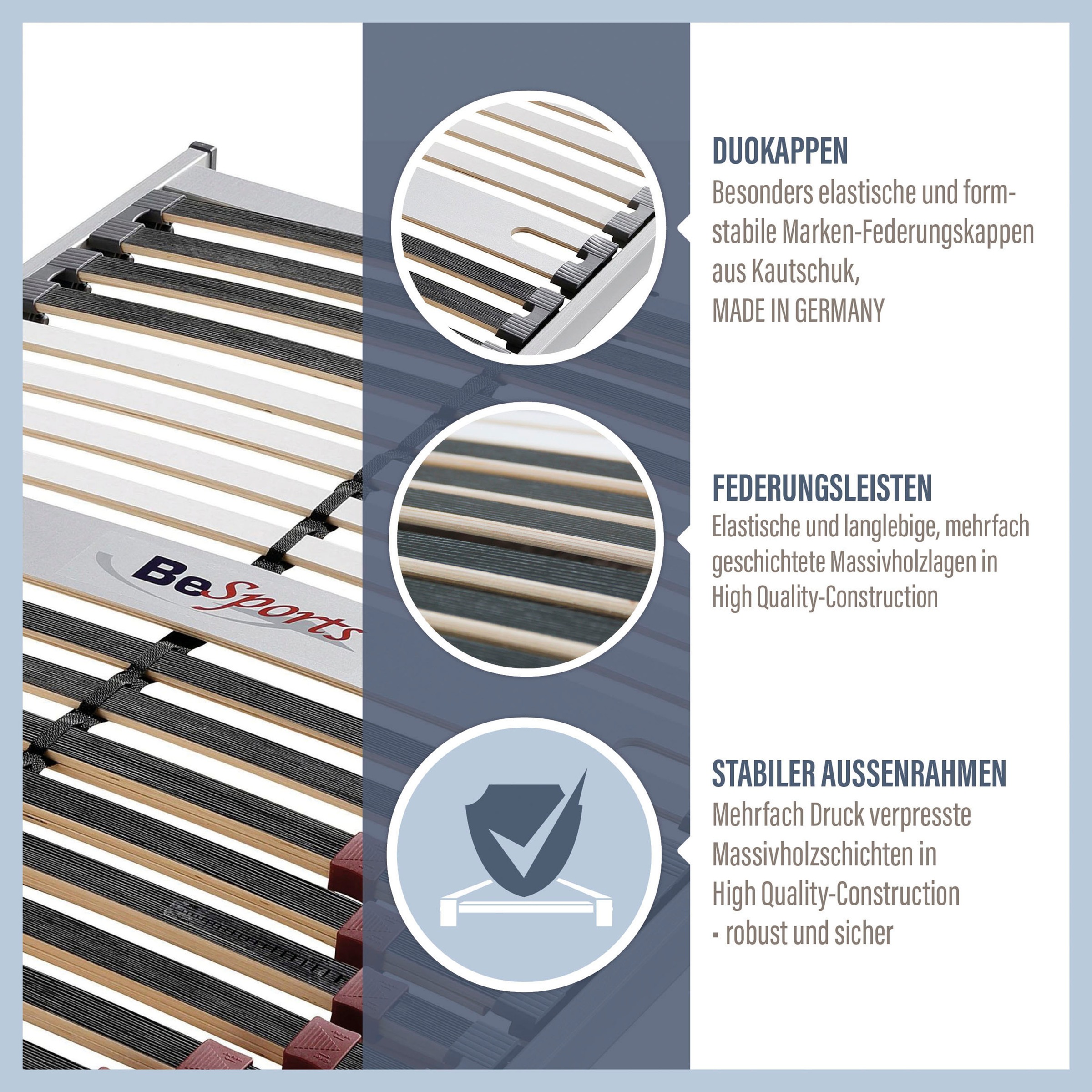 BeSports Lattenrost "Lattenrost Duo Powerflex NV, Lattenrost in verschieden günstig online kaufen