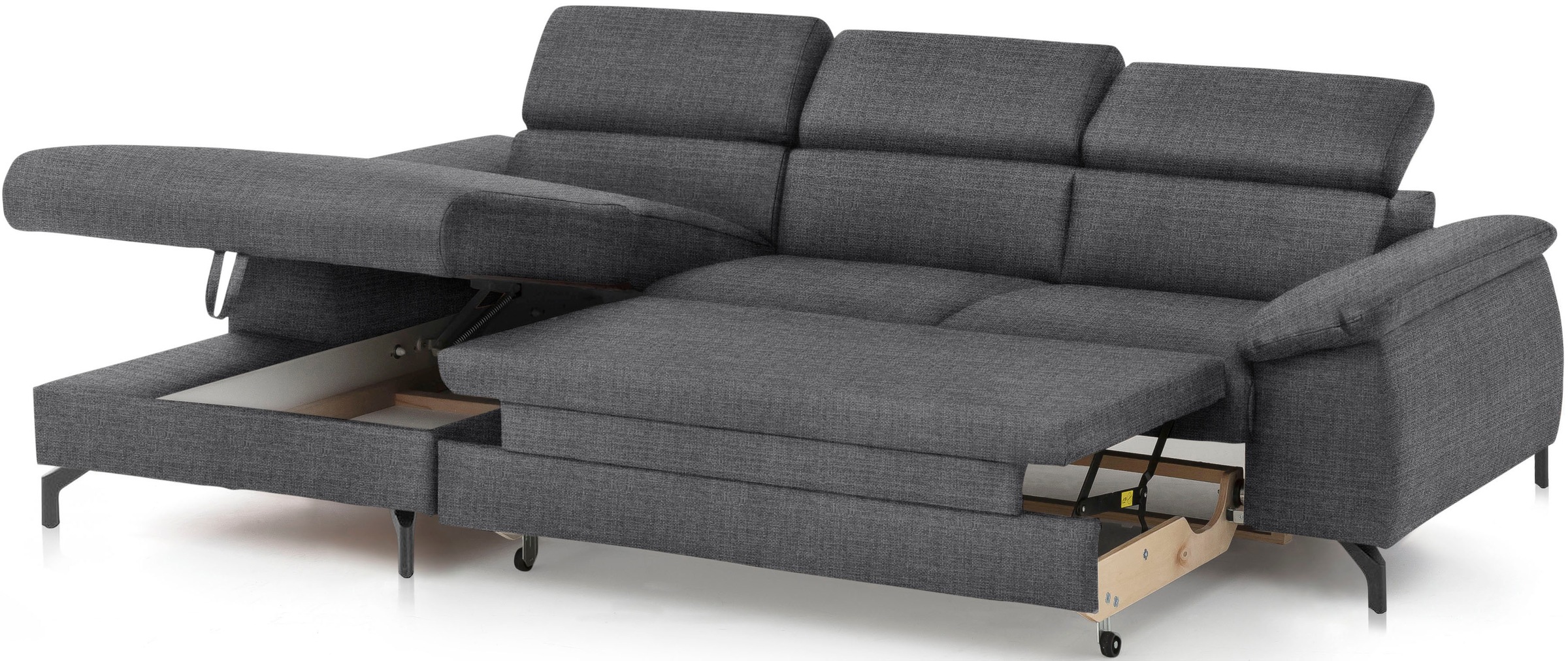 COTTA Ecksofa »Kitty L-Form«, mit Kopfteilverstellung, wahlweise mit Bettfunktion & Bettkasten