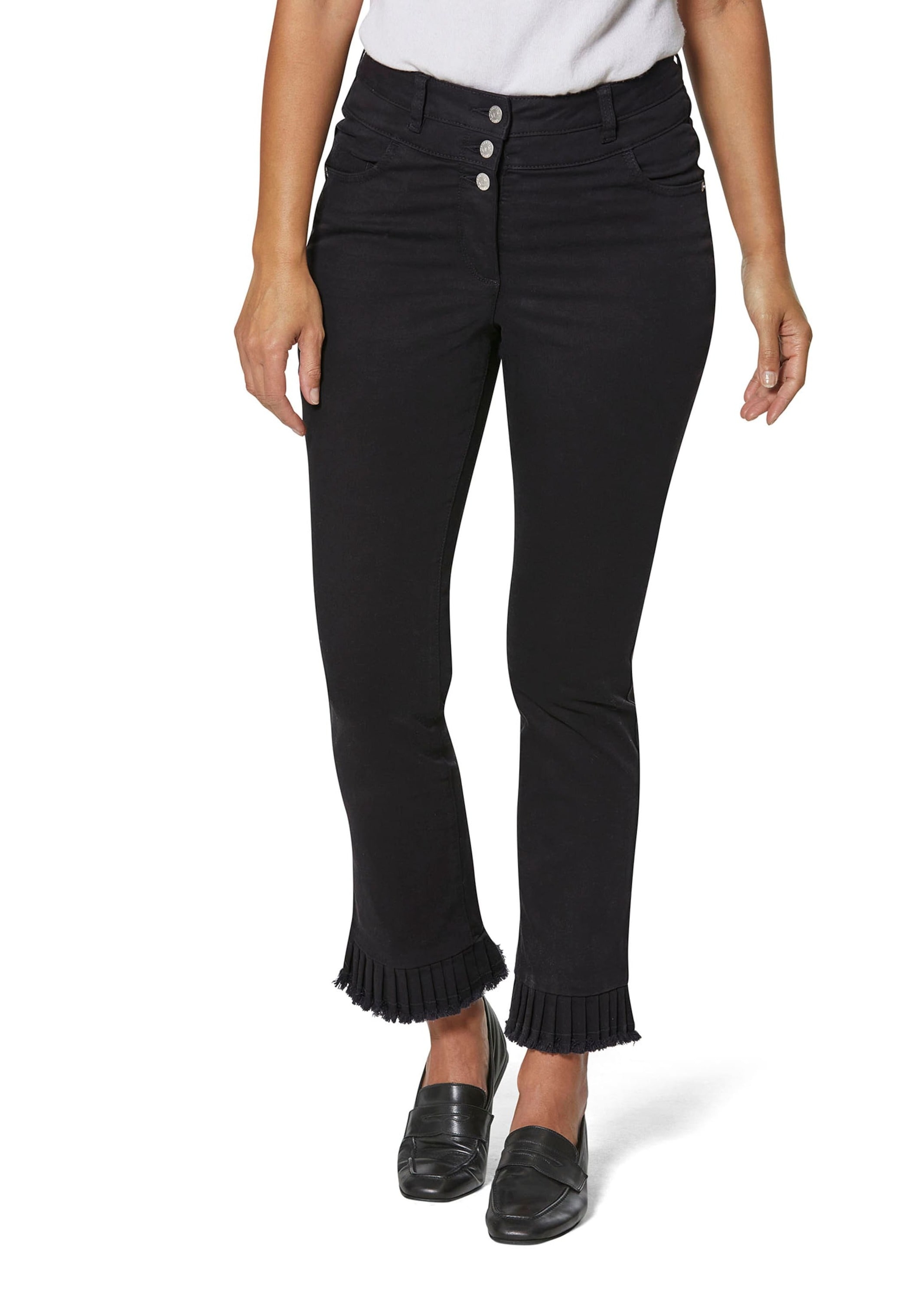 MADELEINE Regular-fit-Jeans »Jeans Jeans mit Plissee-Saum«