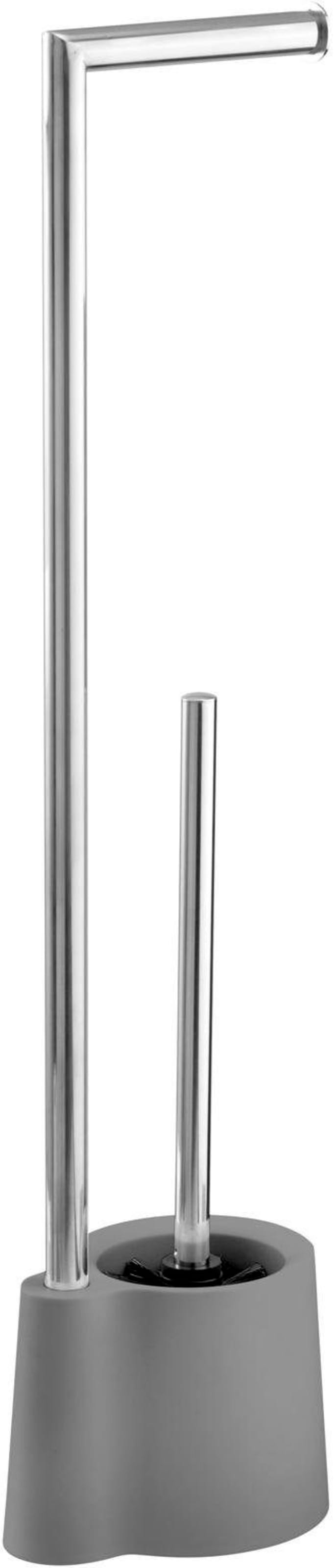 WENKO WC-Garnitur "Avola" aus Edelstahl  Polypropylen Stand WC-Garnitur günstig online kaufen