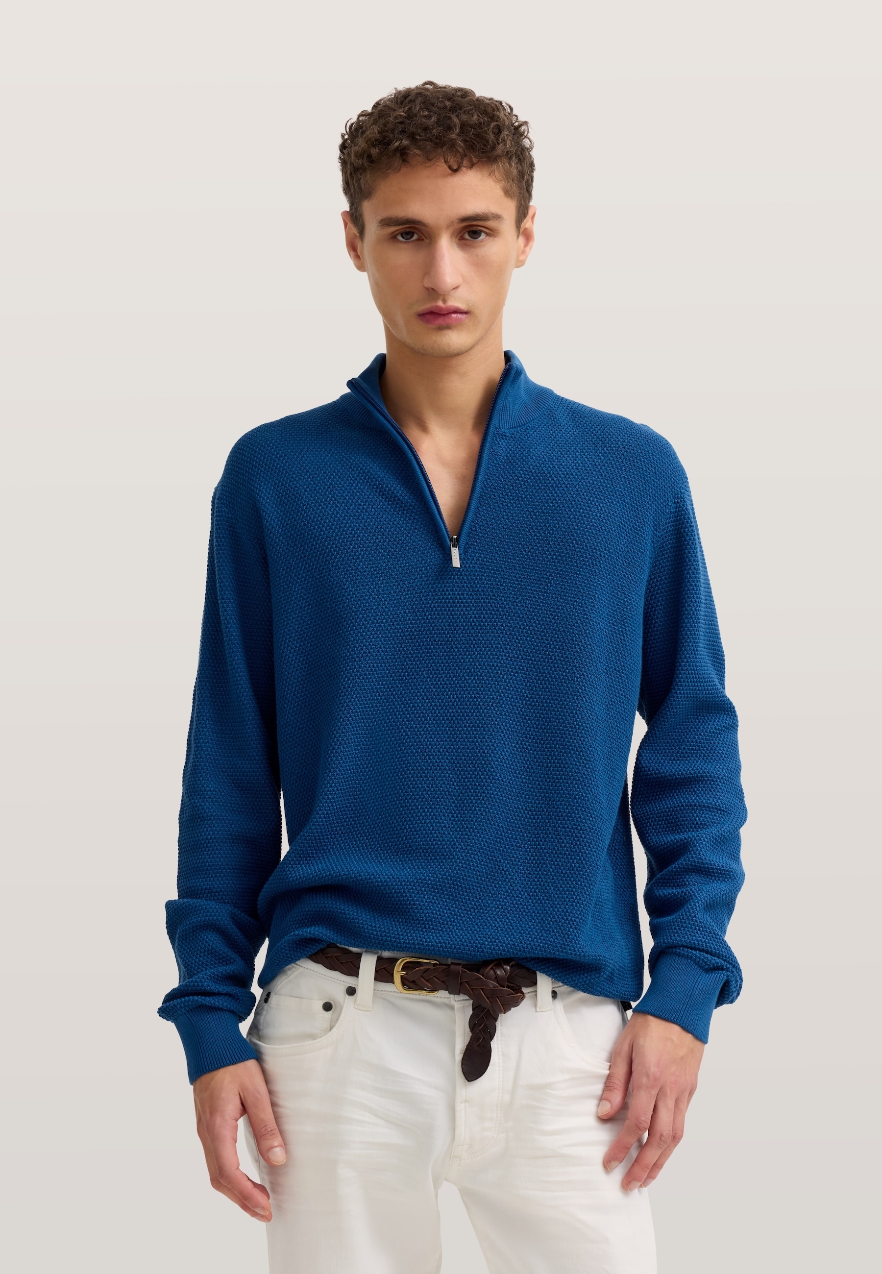 bugatti Troyer "Regular Fit" aus reiner Baumwolle günstig online kaufen