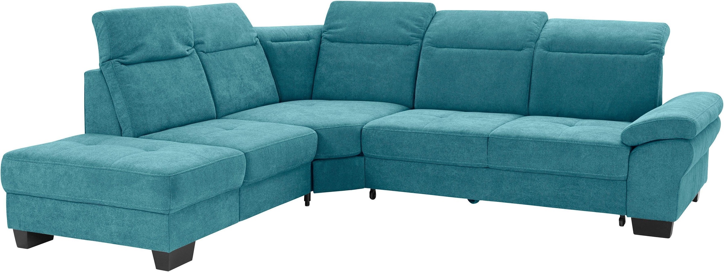 Places of Style Ecksofa »Cornwall L-Form«, incl. Sitztiefenverstellung, mit Bettfunktion und Kopfteilverstellung
