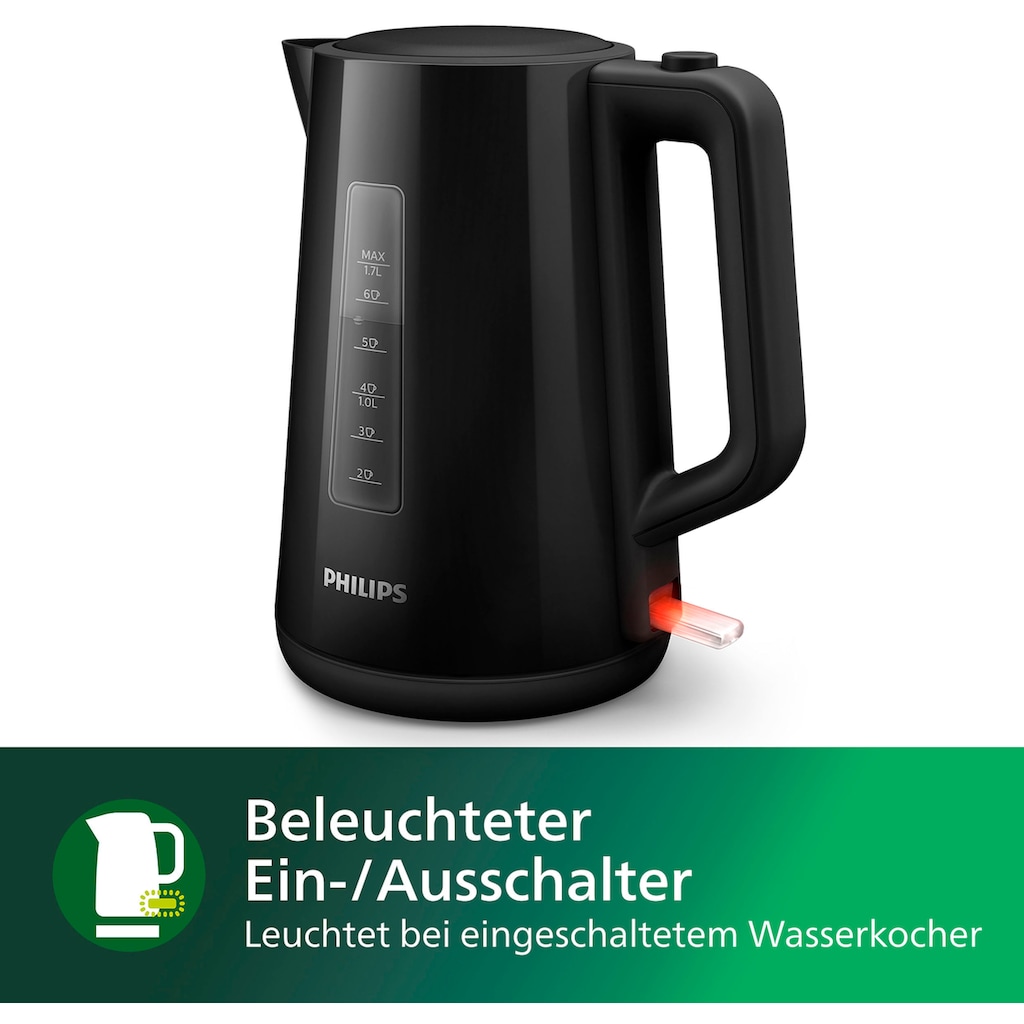 Philips Wasserkocher »HD9318/20 Serie 3000«, 1,7 l, 2200 W