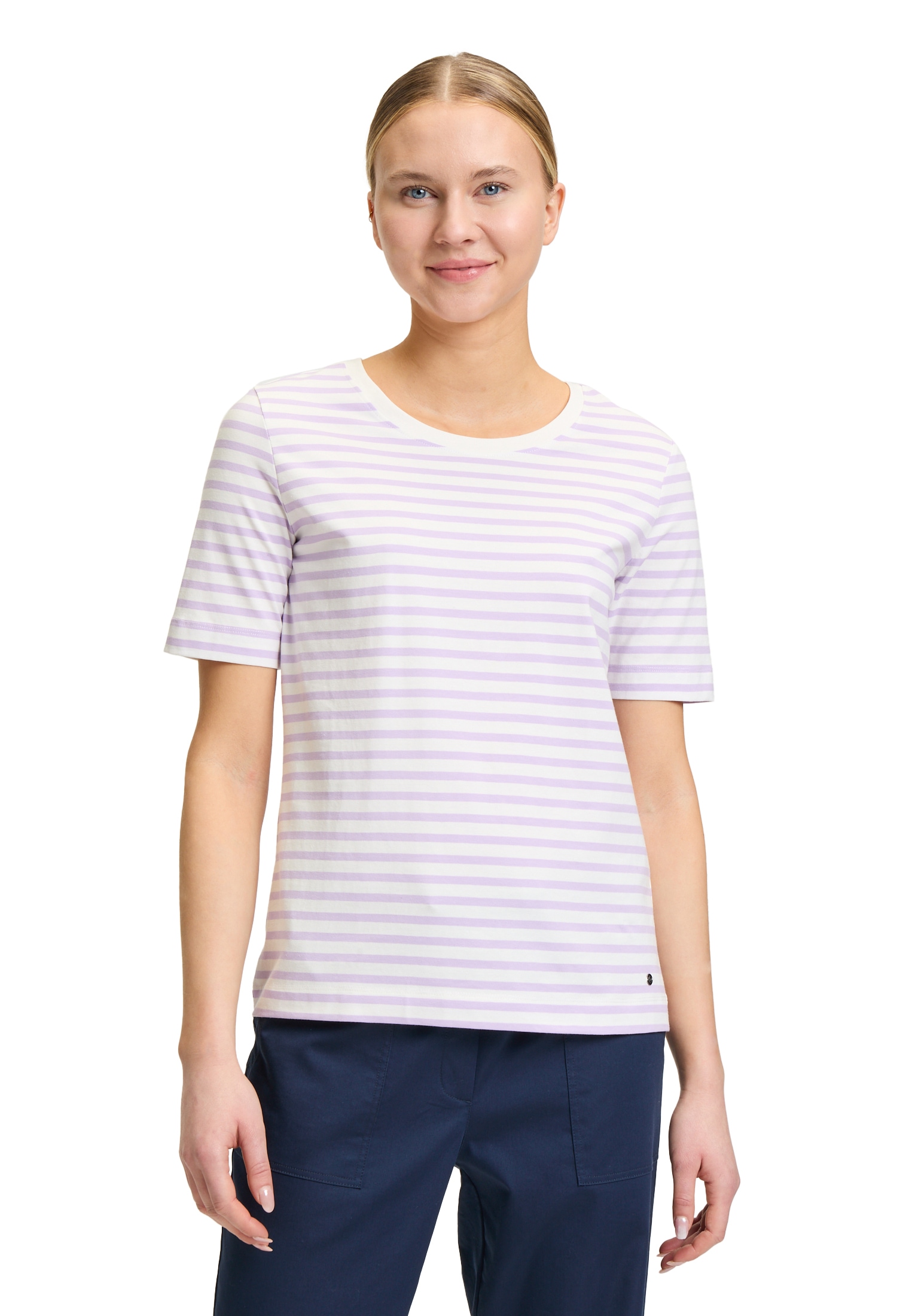 Betty&Co Kurzarmshirt "Betty & Co Damen Basic Shirt mit Ringel", (1 tlg.), günstig online kaufen