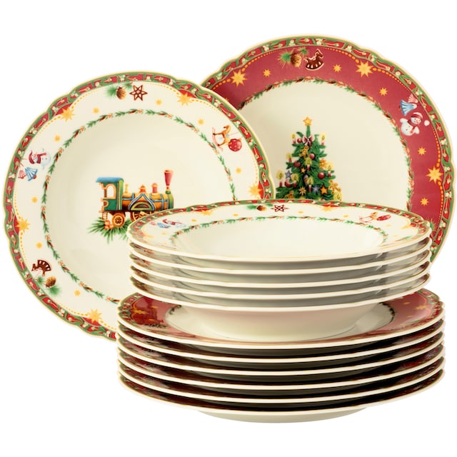 Seltmann Weiden Tafelservice »Marie-Luise«, (Set, 12 tlg.), mit  weihnachtlichem Dekor bestellen | BAUR