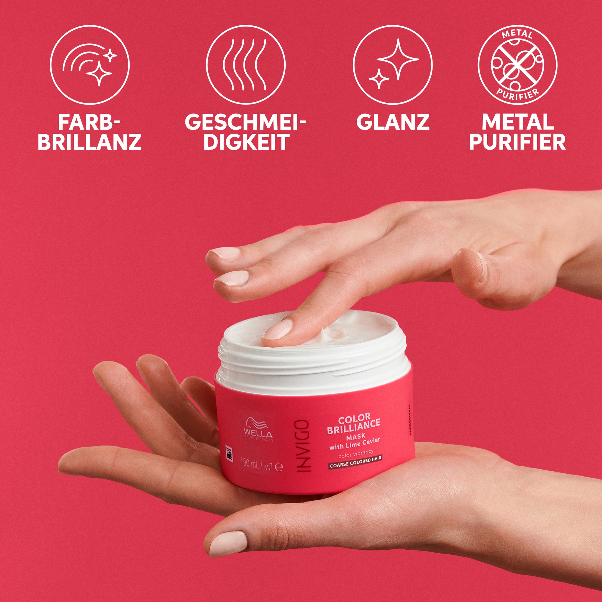 Wella Professionals Haarmaske »Color Brilliance Mask kräftig« intensiver Farbschutz, verstärkt Glanz, pflegend