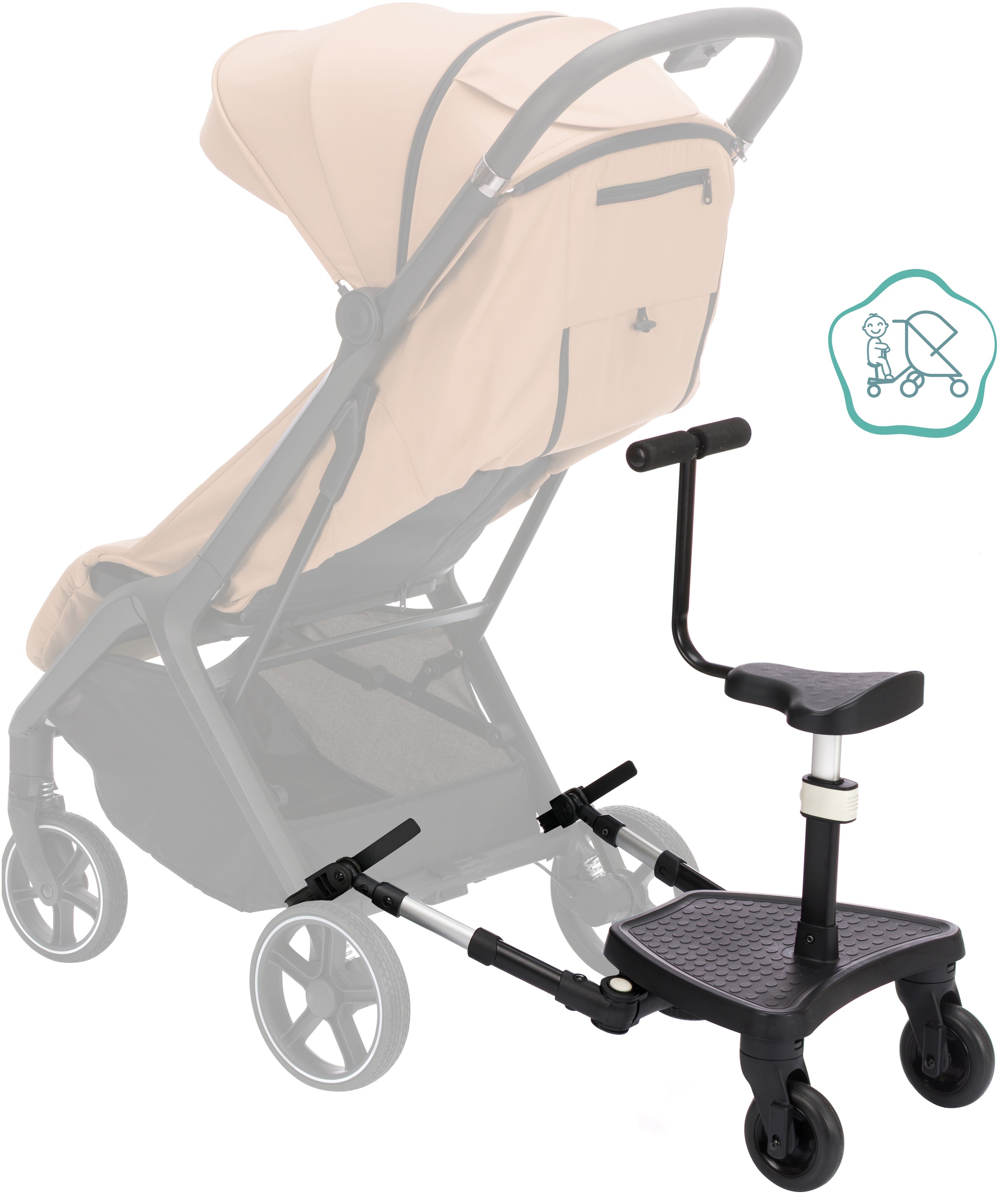 Fillikid Buggyboard »Mitfahrbrett FlexiRide« für Kinderwagen