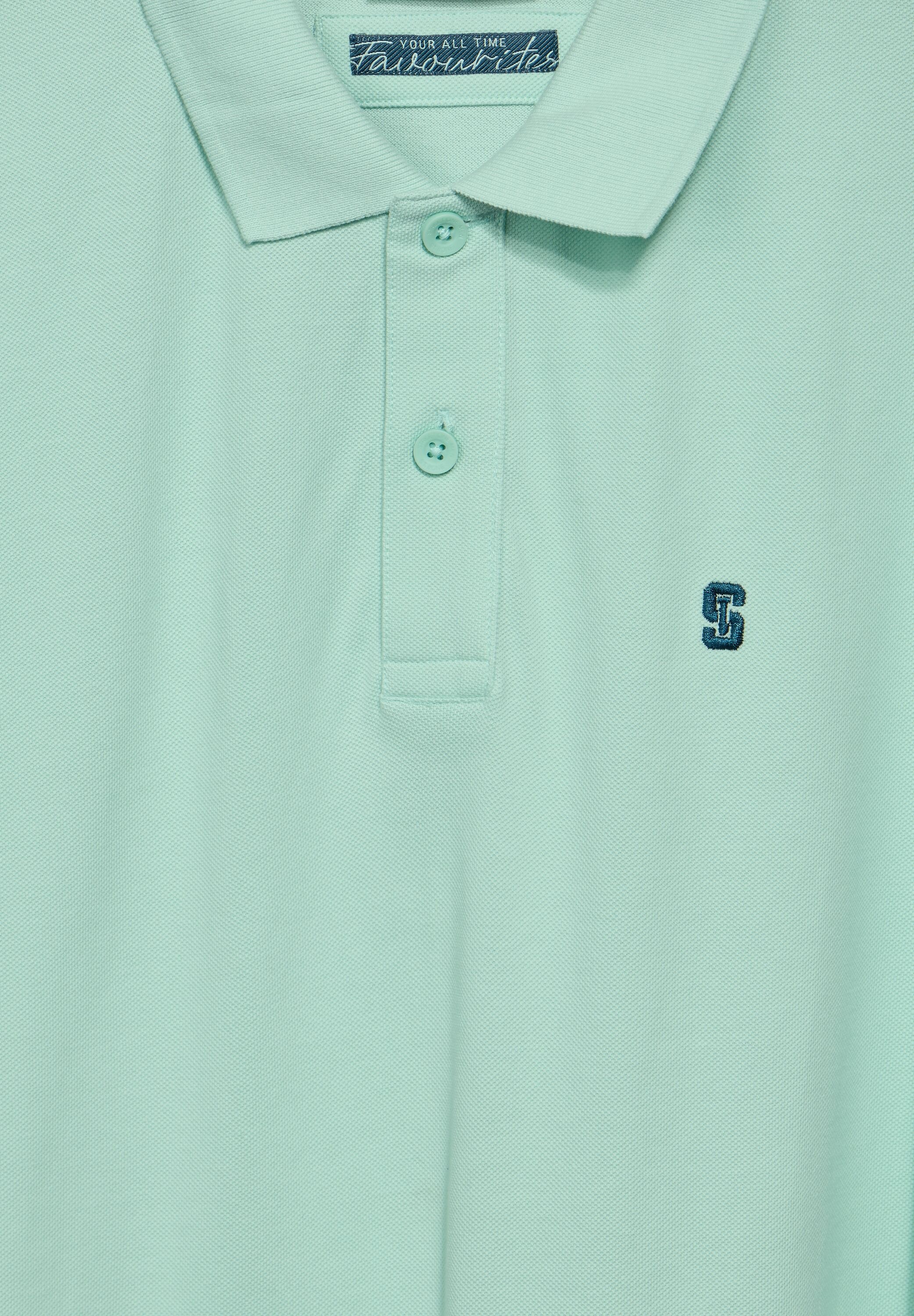 STREET ONE MEN Poloshirt, in Unifarbe