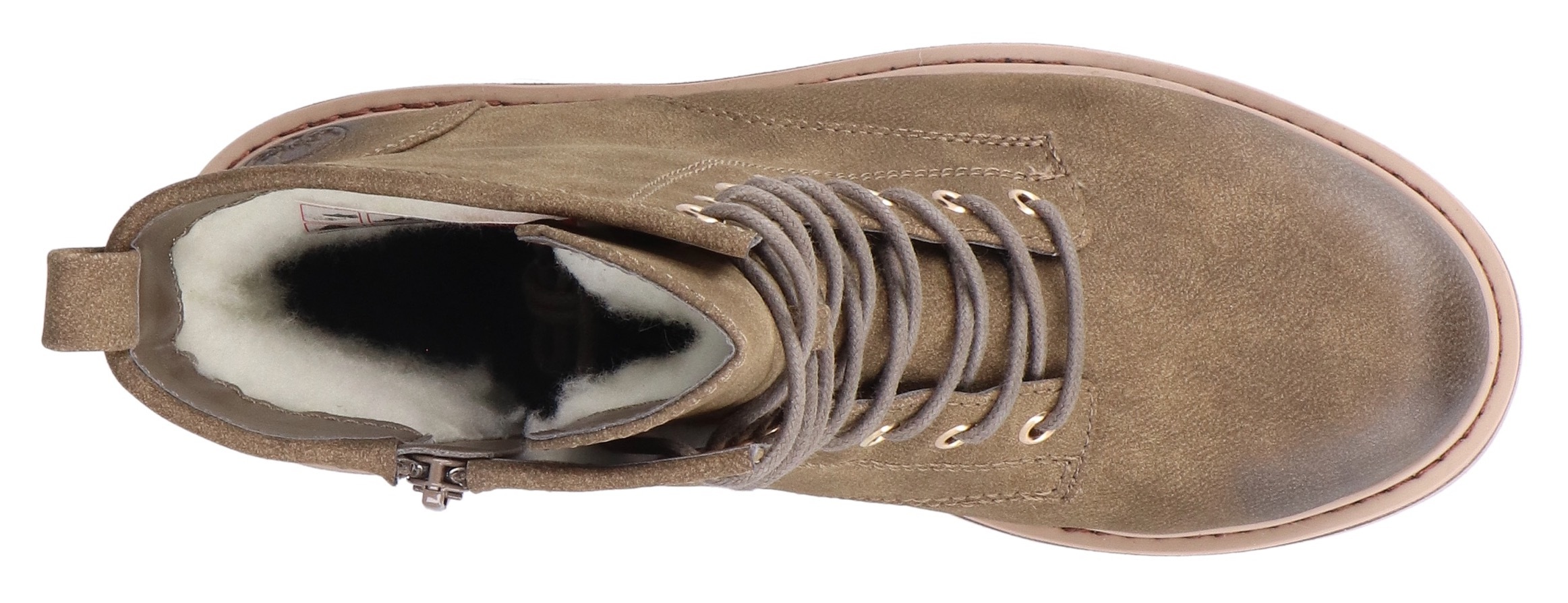 Rieker Schnürboots  Schnürstiefelette, Boots, Blockabsatz, mit Profilsohle