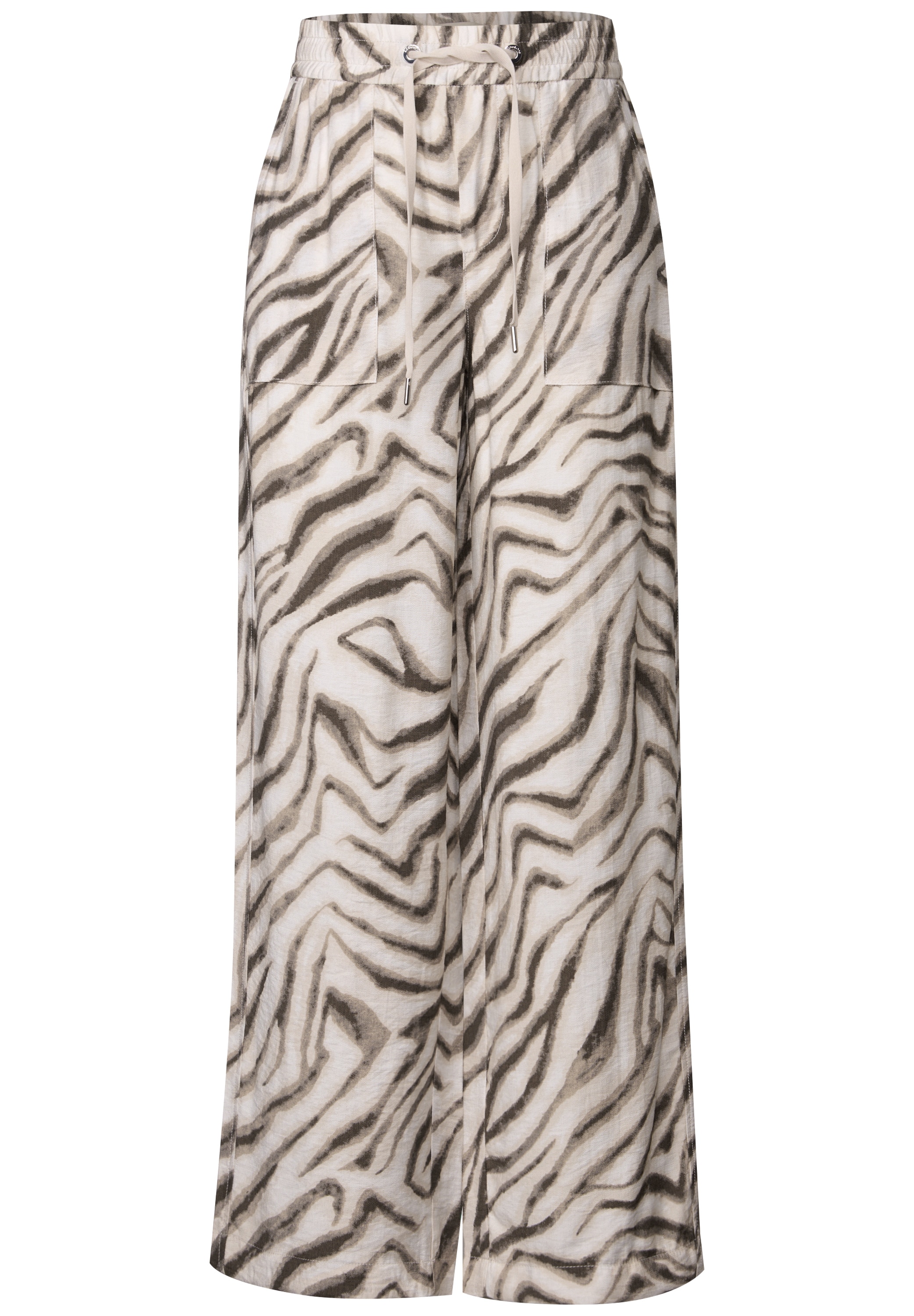 STREET ONE Stoffhose, Sommerhose mit All-Over Print