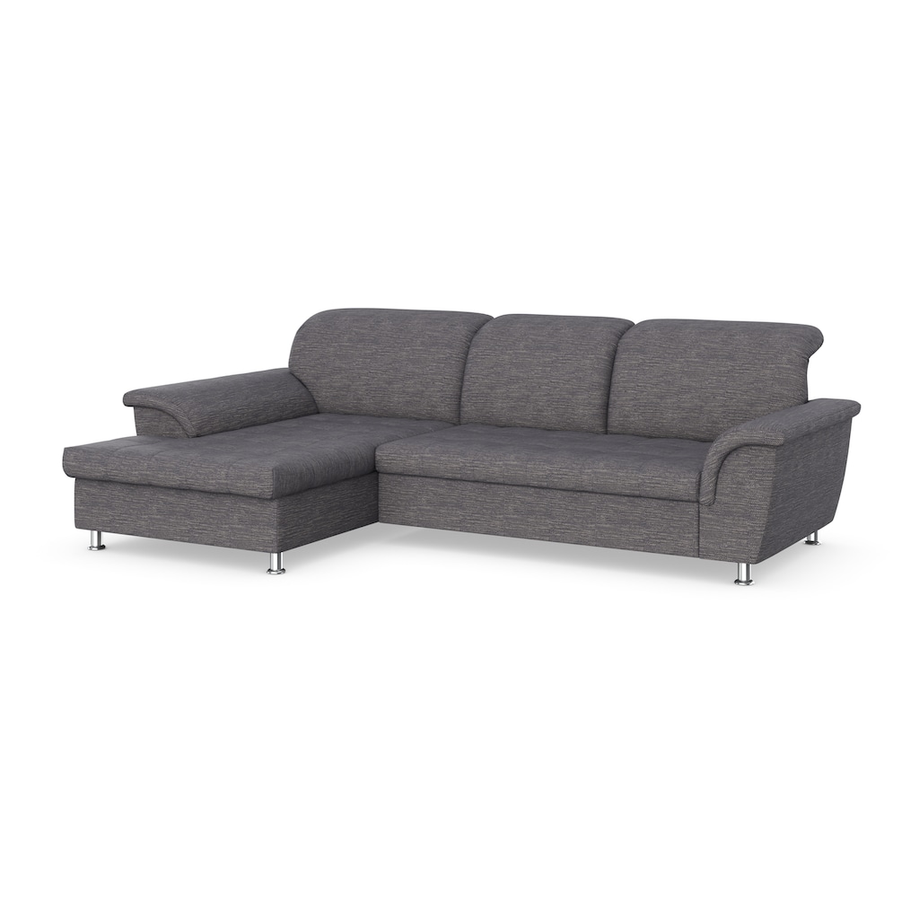 DOMO collection Ecksofa Franzi, wahlweise mit Bettfunktion, Bettkasten und Kopfteilverstellung