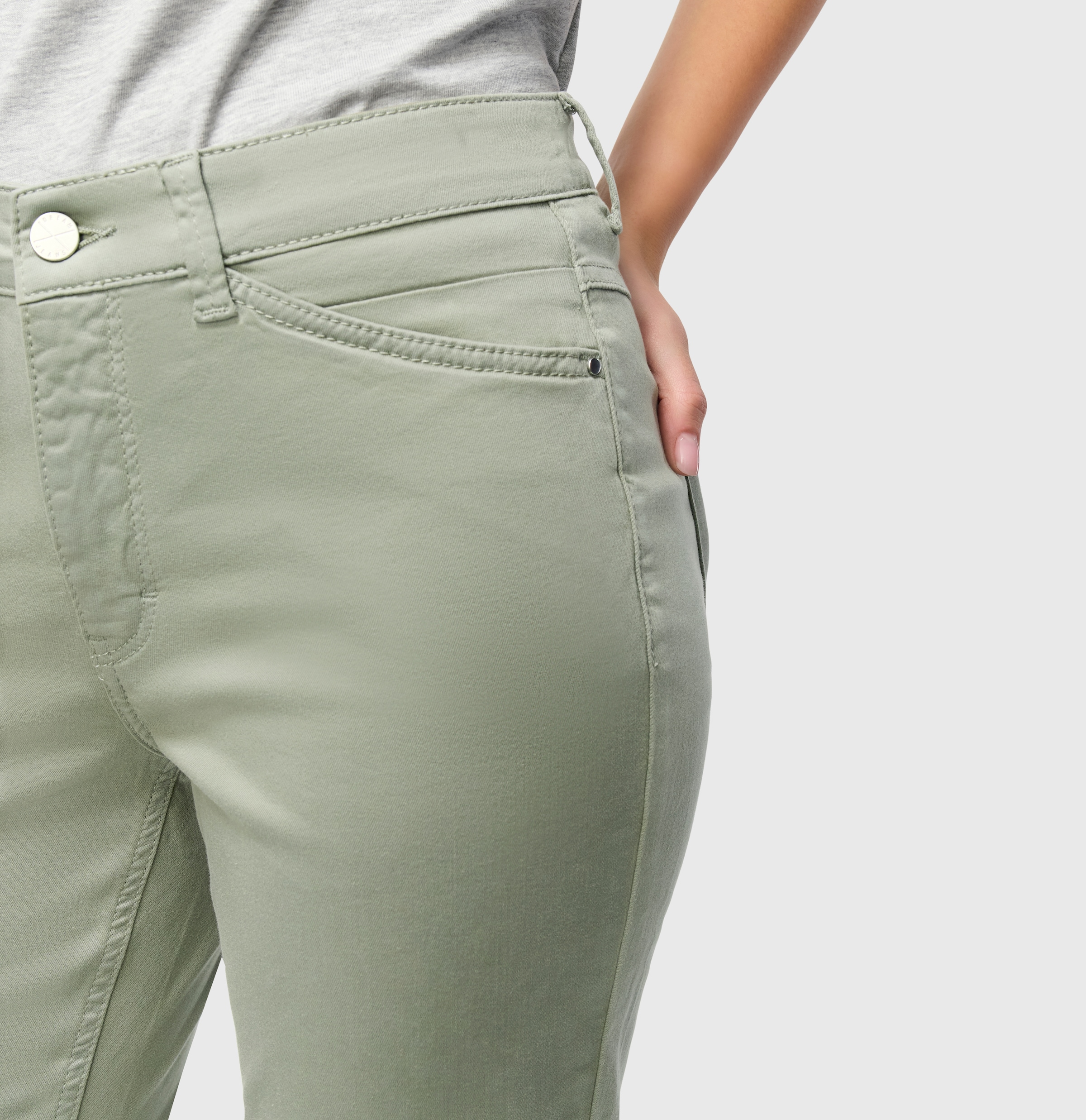 MAC 7/8-Jeans »Dream Chic«, verkürzte Form mit Reißverschluss