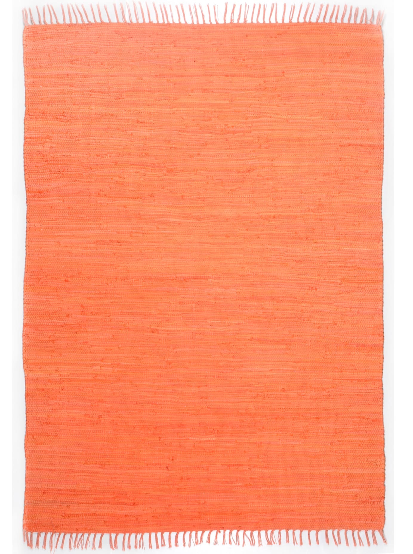 Theko Handwoven Cotton Rug Orange 70x250cm 2
