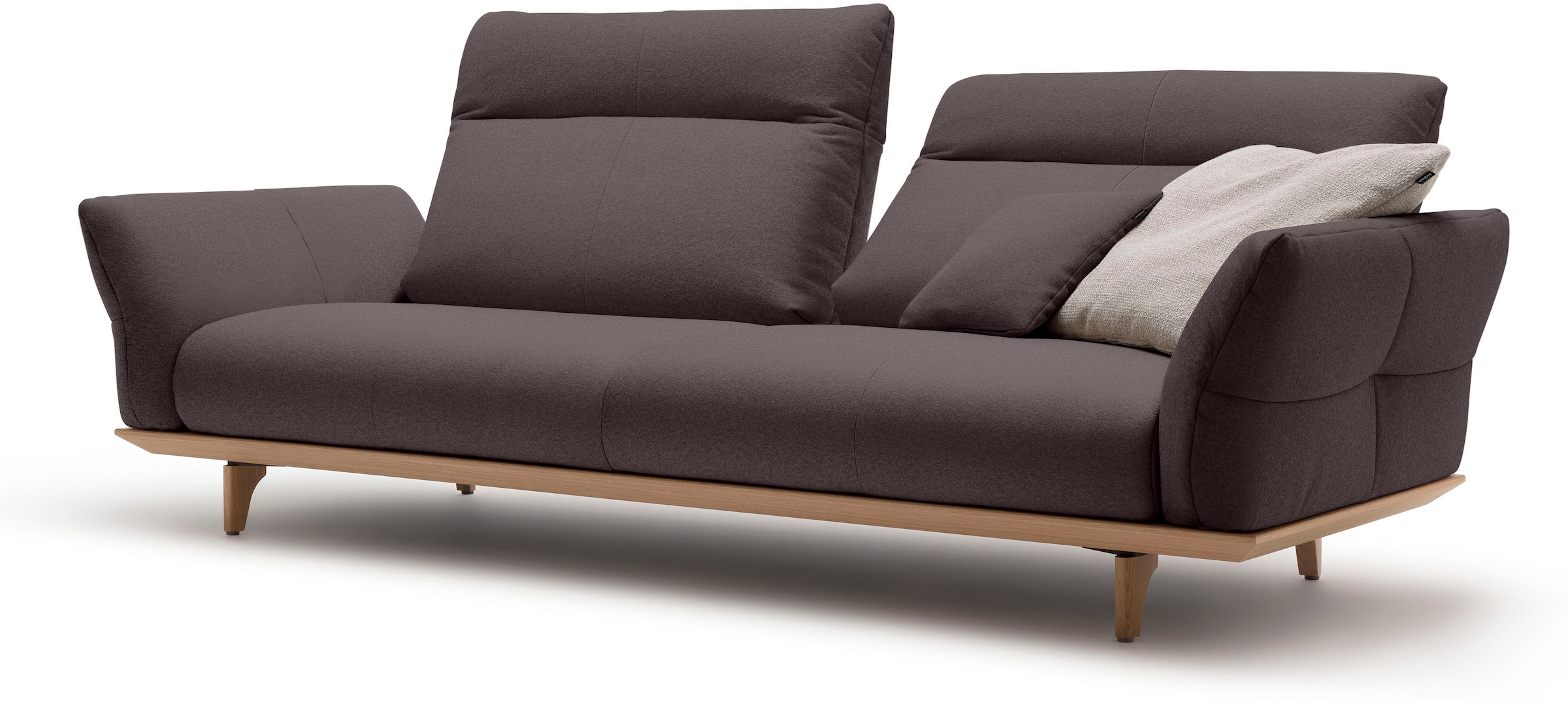 Creation BY ROLF BENZ 3,5-Sitzer »CR.460«, Sockel in Eiche, Füße Eiche natur, Breite 228 cm