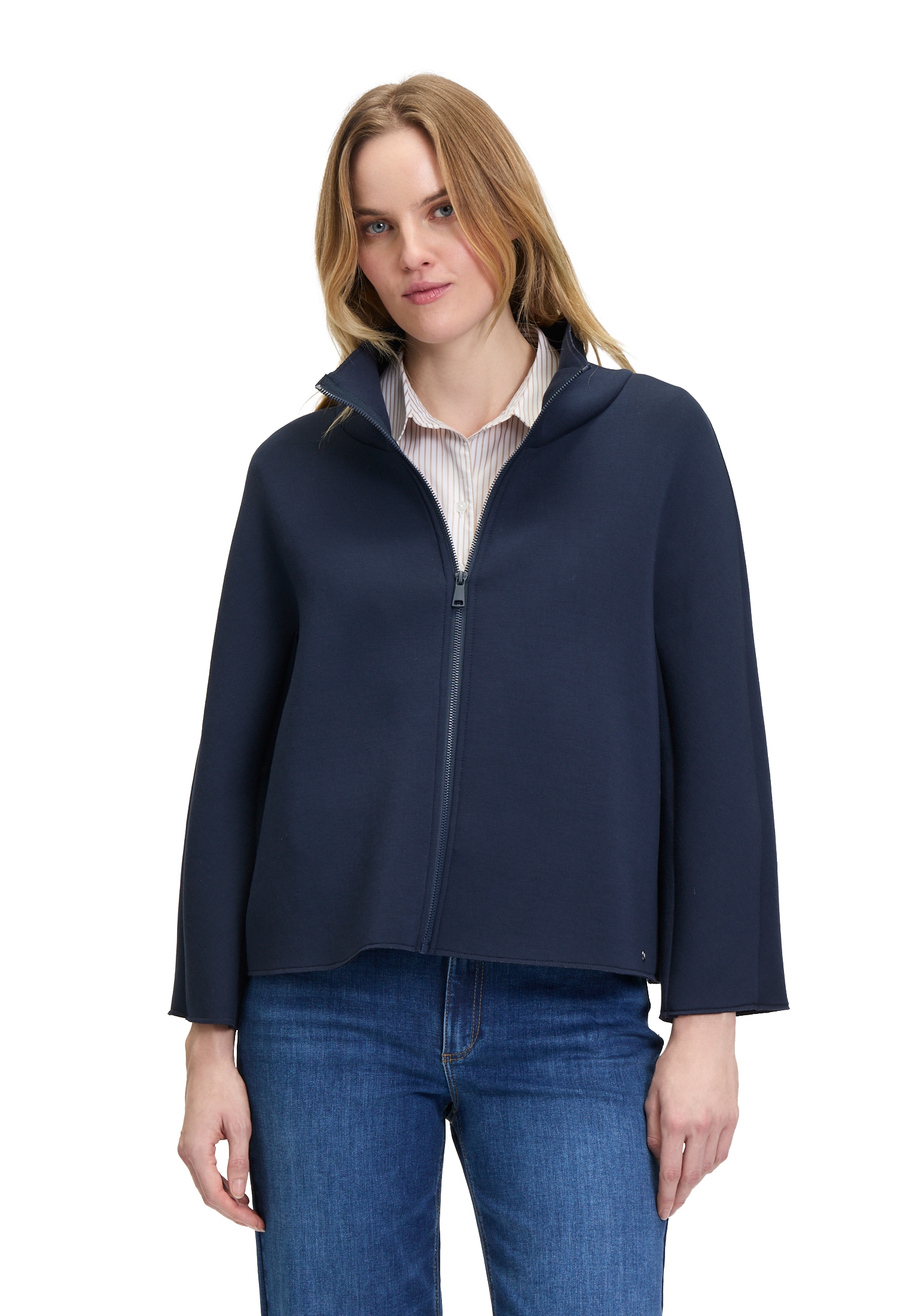 Betty&Co Canvasjacke "Betty & Co Damen Casual-Jacke mit Stehkragen" günstig online kaufen
