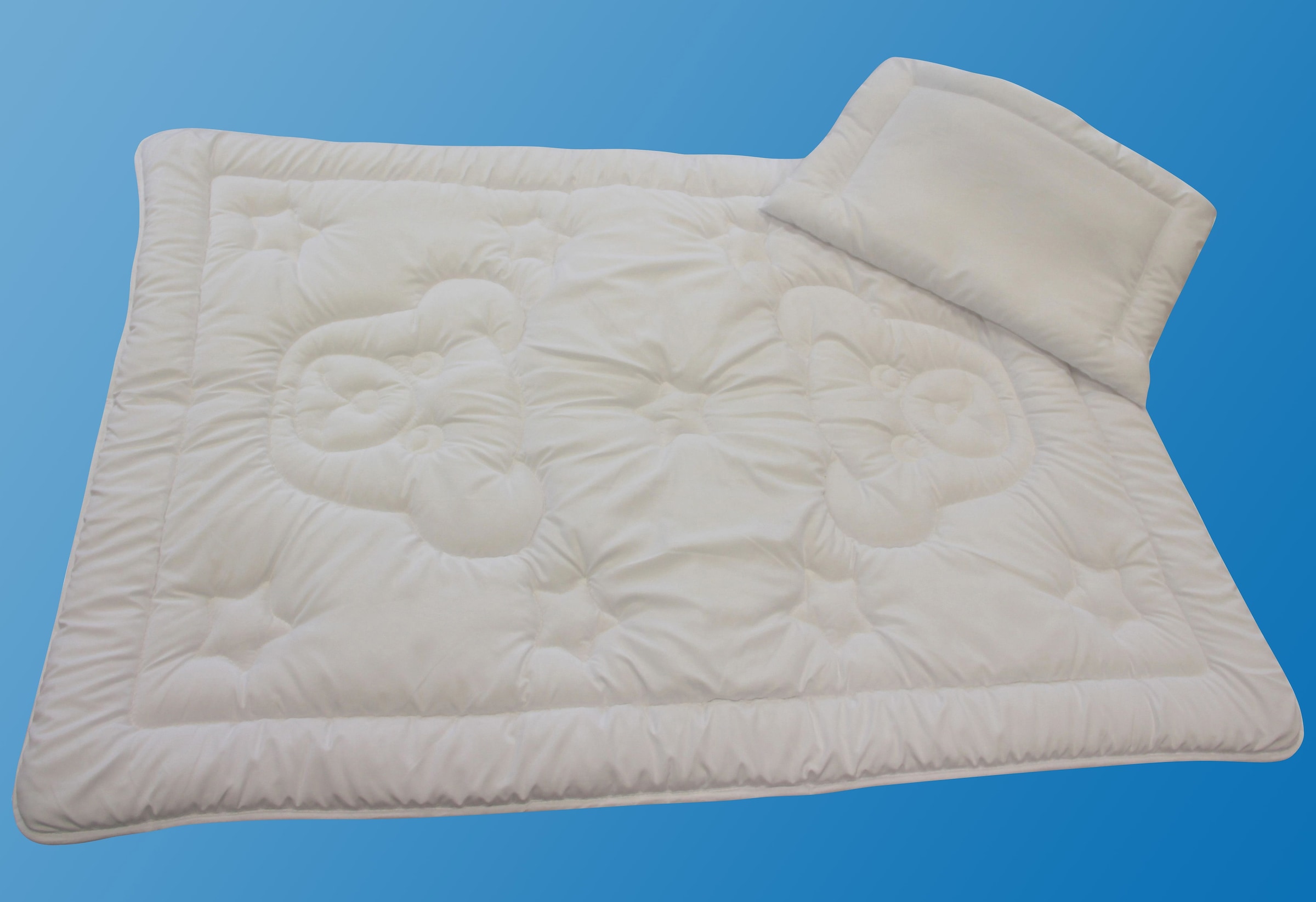 Dreams Steppbett + Kopfkissen "Teddybär" Praktisches Set für Babys und Klei günstig online kaufen